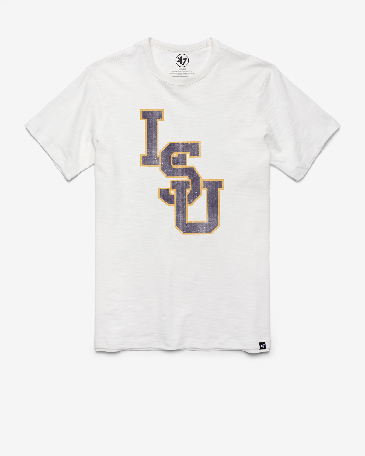 LOUISIANA STATE TIGERS LSU GRIT '47 SCRUM TEE WHITE WASH