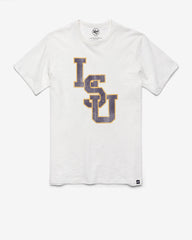 LOUISIANA STATE TIGERS LSU GRIT '47 SCRUM TEE WHITE WASH