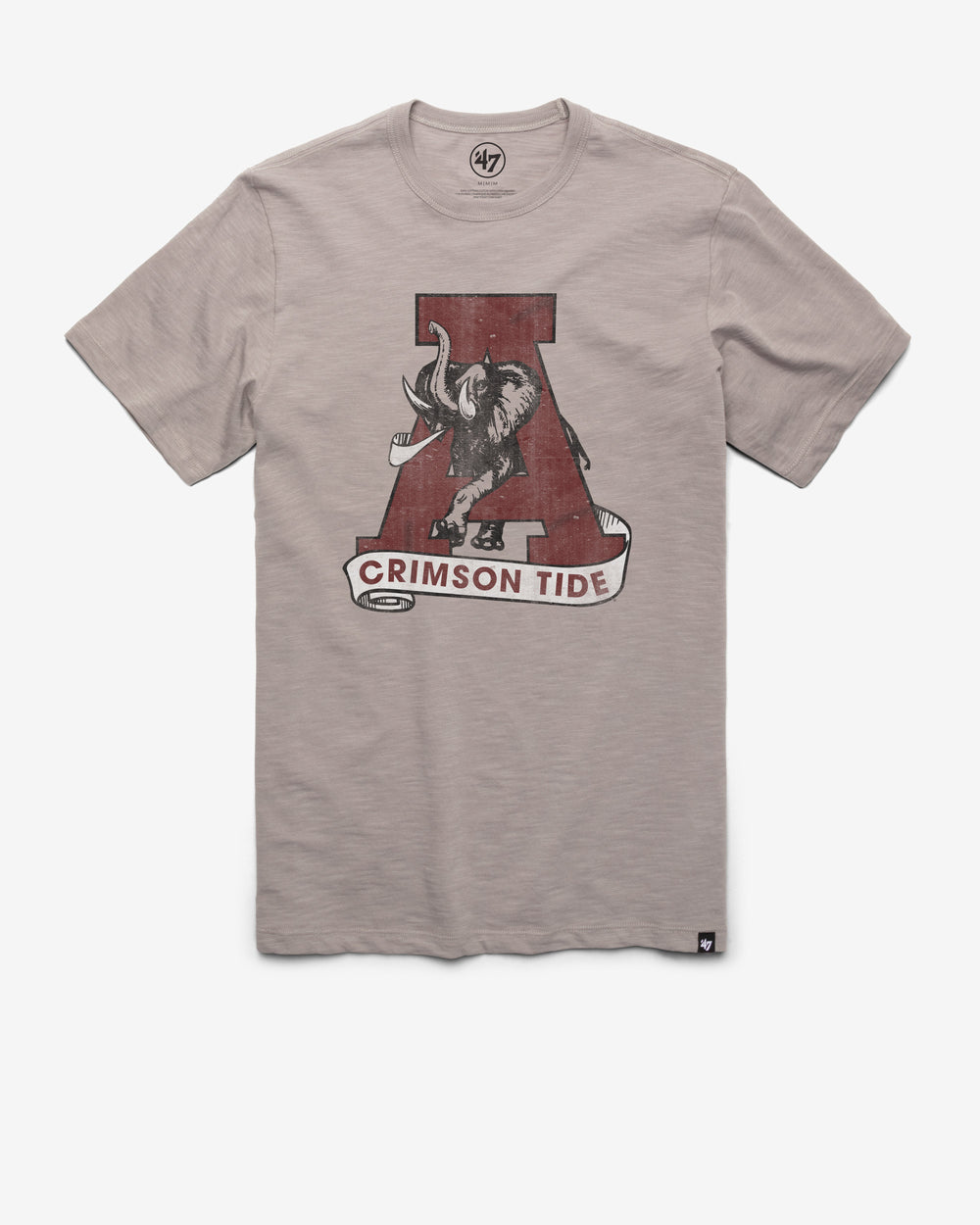 ALABAMA CRIMSON TIDE VINTAGE GRIT '47 SCRUM TEE WOLF GREY