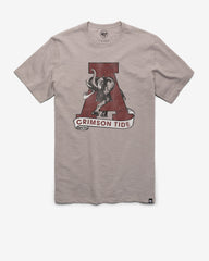 ALABAMA CRIMSON TIDE VINTAGE GRIT '47 SCRUM TEE WOLF GREY