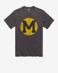 MICHIGAN WOLVERINES VINTAGE '47 GRIT SCRUM TEE CHARCOAL