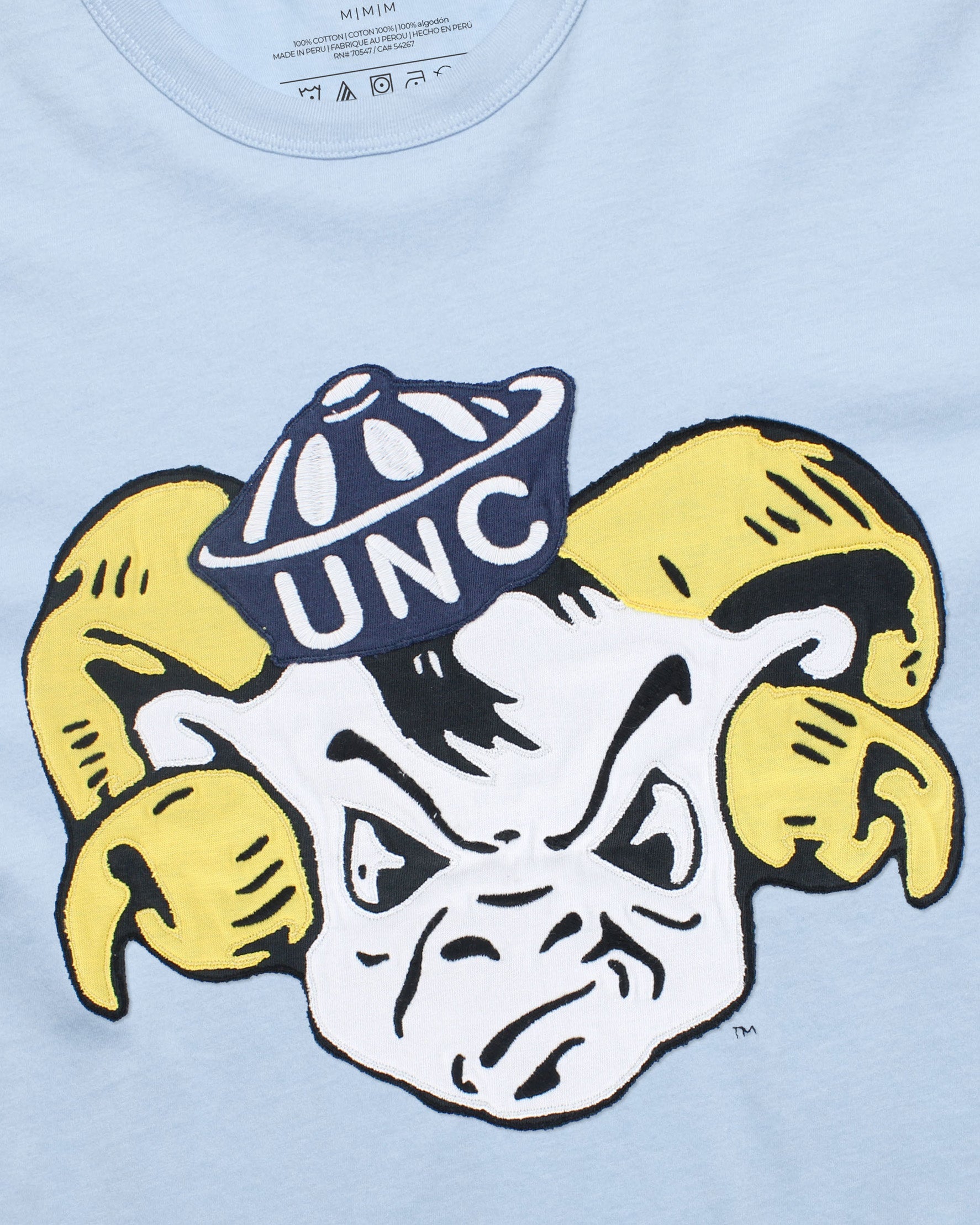 NORTH CAROLINA TAR HEELS UNC VINTAGE '47 FRANKLIN FIELDHOUSE TEE GULF BLUE