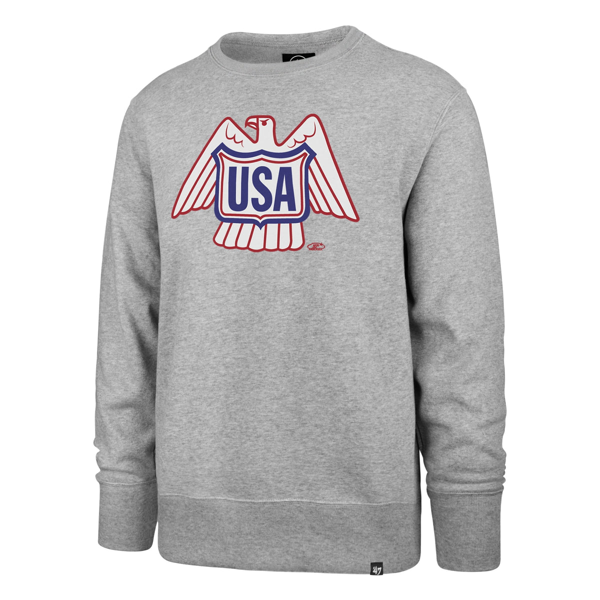 USA HOCKEY VINTAGE EAGLE IMPRINT '47 HEADLINE CREW SLATE GREY