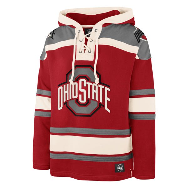OHIO STATE BUCKEYES SUPERIOR LACER HOOD MENS RED