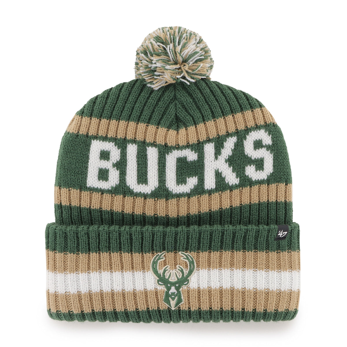 MILWAUKEE BUCKS BERING '47 CUFF KNIT DARK GREEN