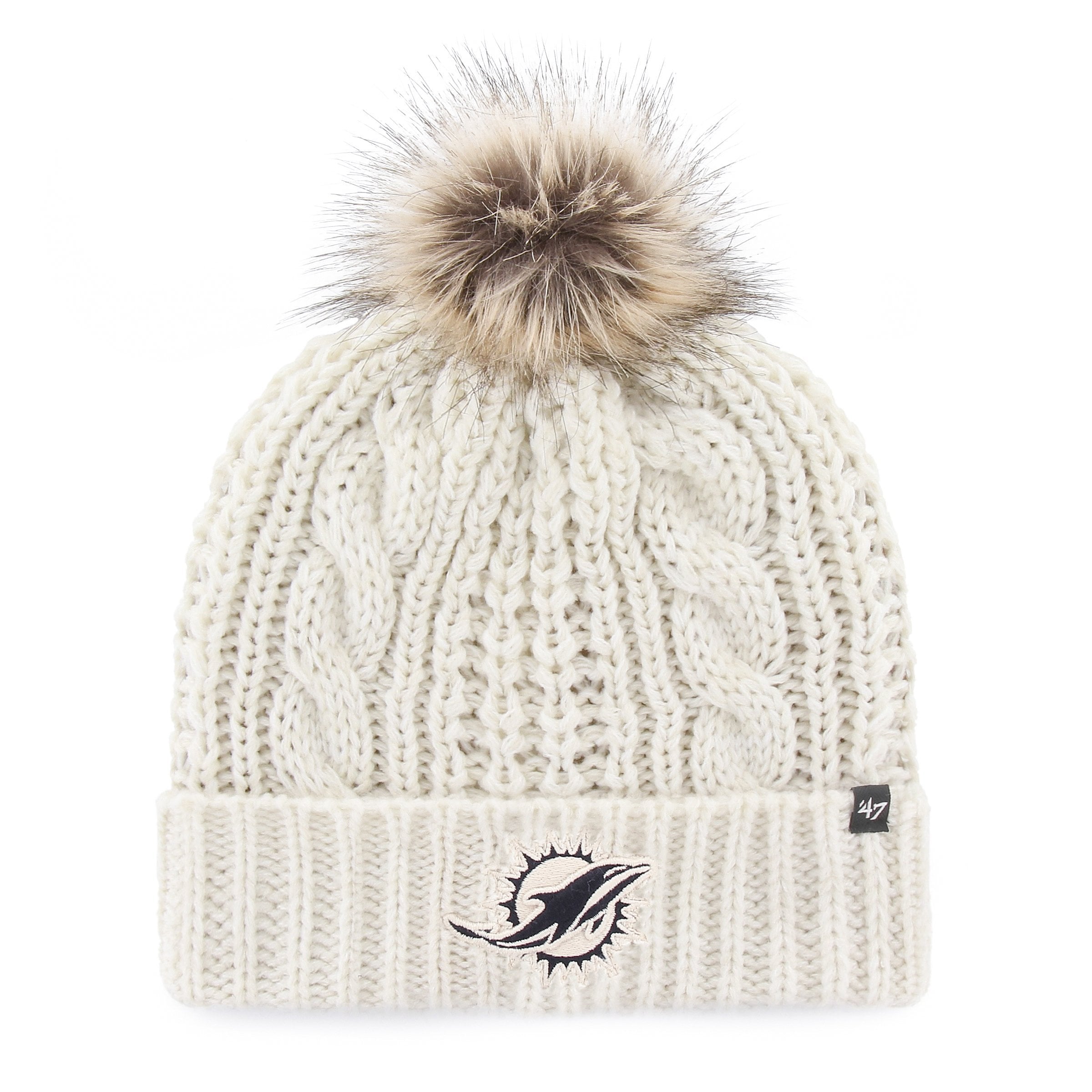 MIAMI DOLPHINS MEEKO '47 CUFF KNIT WOMENS WHITE