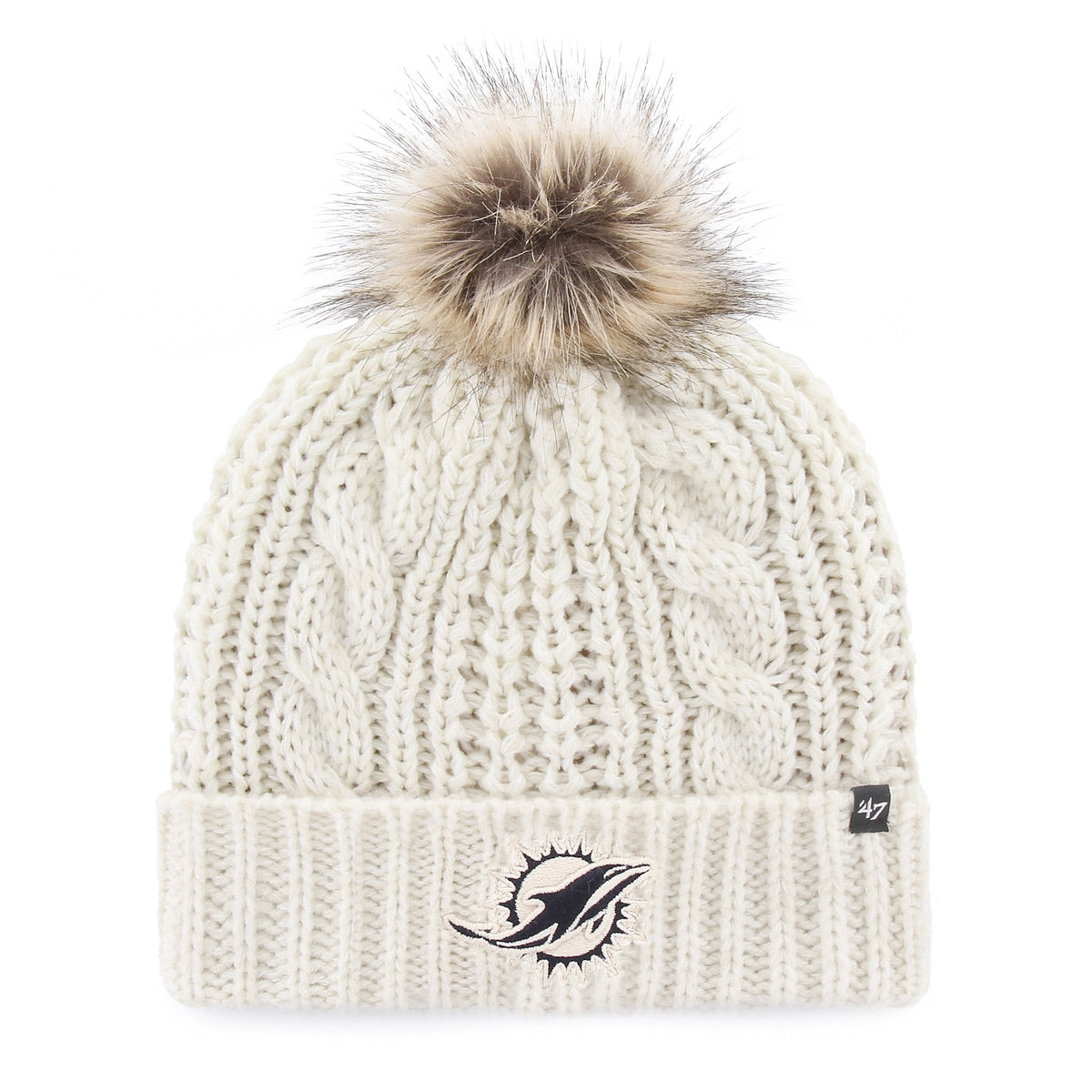 MIAMI DOLPHINS MEEKO '47 CUFF KNIT WOMENS WHITE