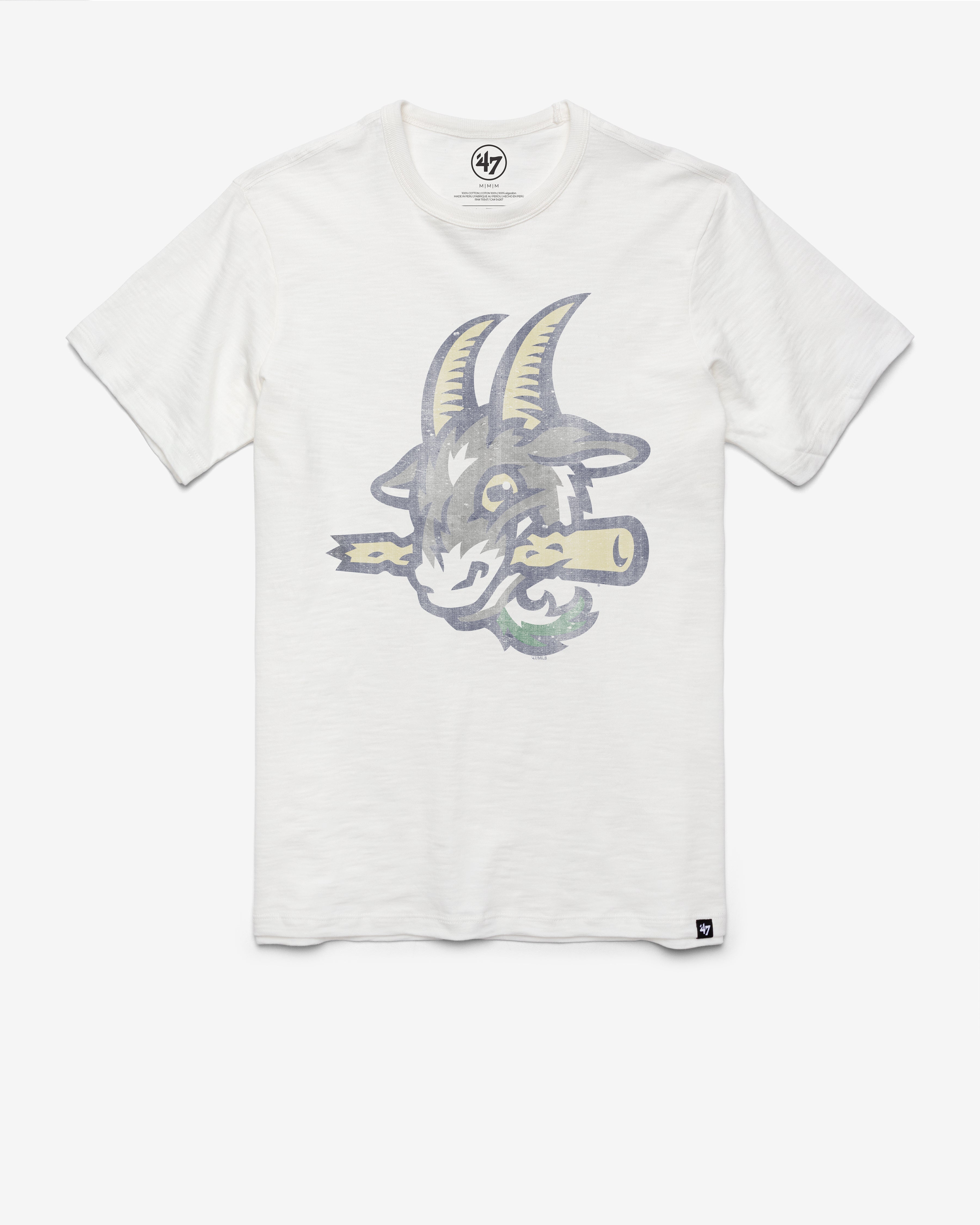 HARTFORD YARD GOATS GRIT '47 SCRUM TEE WHITE WASH
