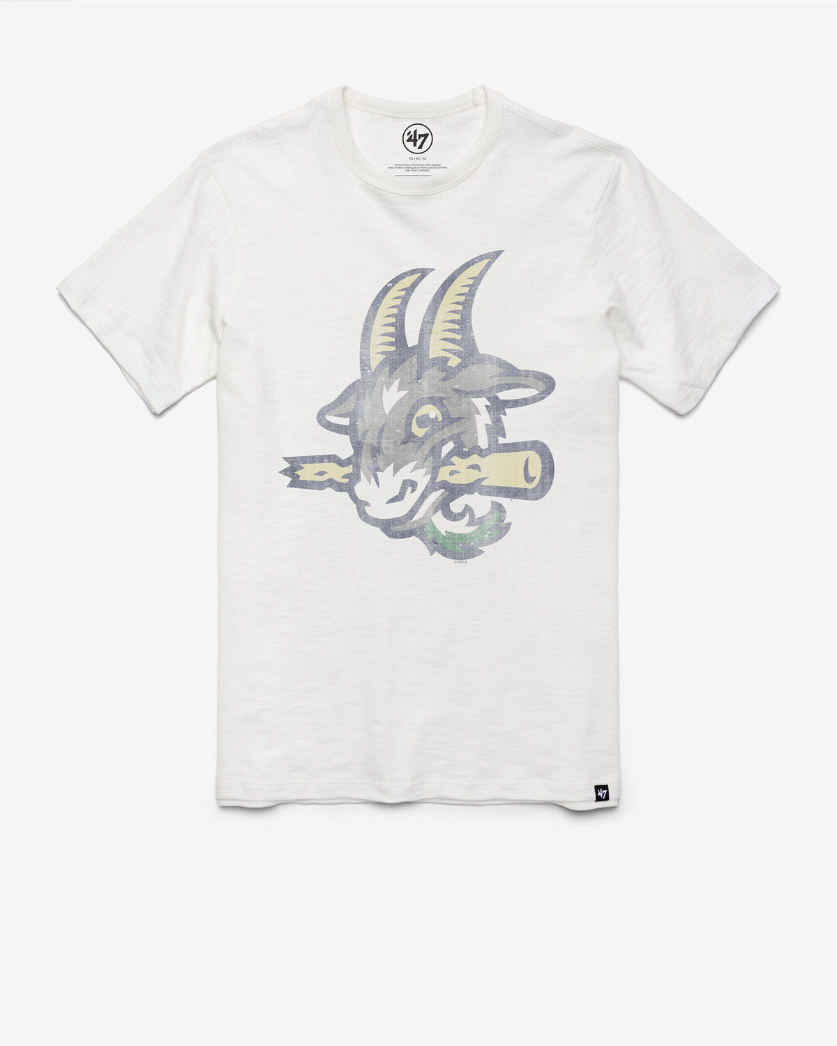 HARTFORD YARD GOATS GRIT '47 SCRUM TEE WHITE WASH