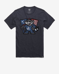 ROCKET CITY TRASH PANDAS GRIT '47 SCRUM TEE FALL NAVY
