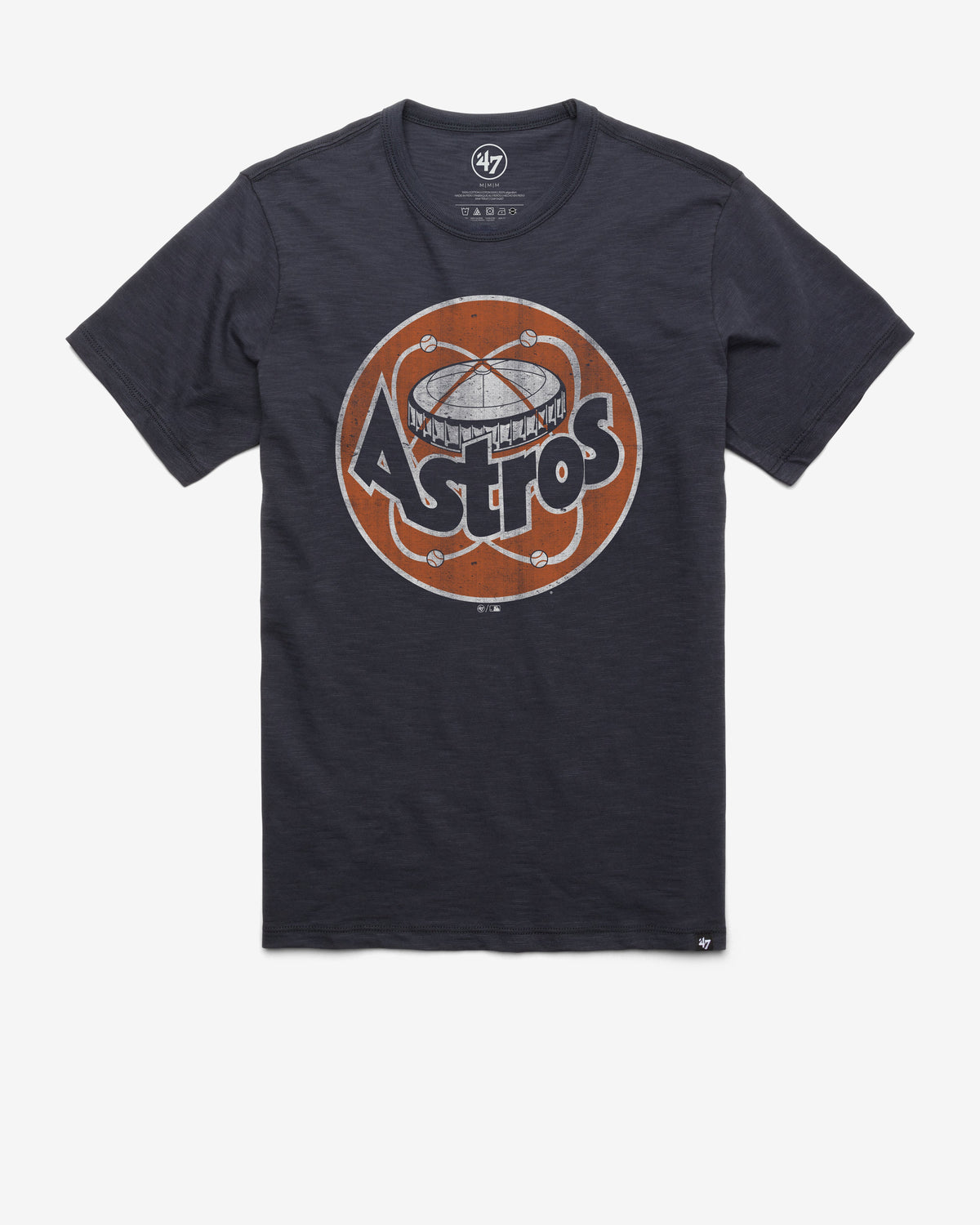 HOUSTON ASTROS COOPERSTOWN GRIT '47 VINTAGE SCRUM TEE FALL NAVY