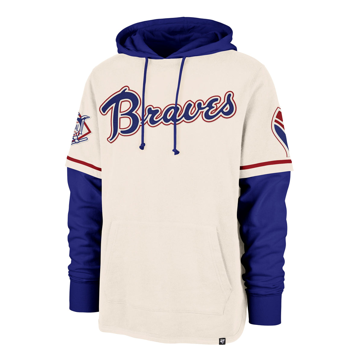 ATLANTA BRAVES COOPERSTOWN TRIFECTA '47 SHORTSTOP PULLOVER CREAM