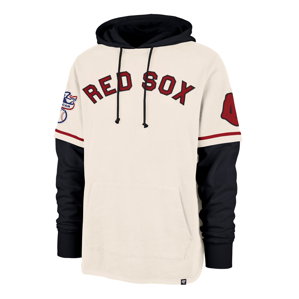 BOSTON RED SOX COOPERSTOWN TRIFECTA '47 SHORTSTOP PULLOVER CREAM