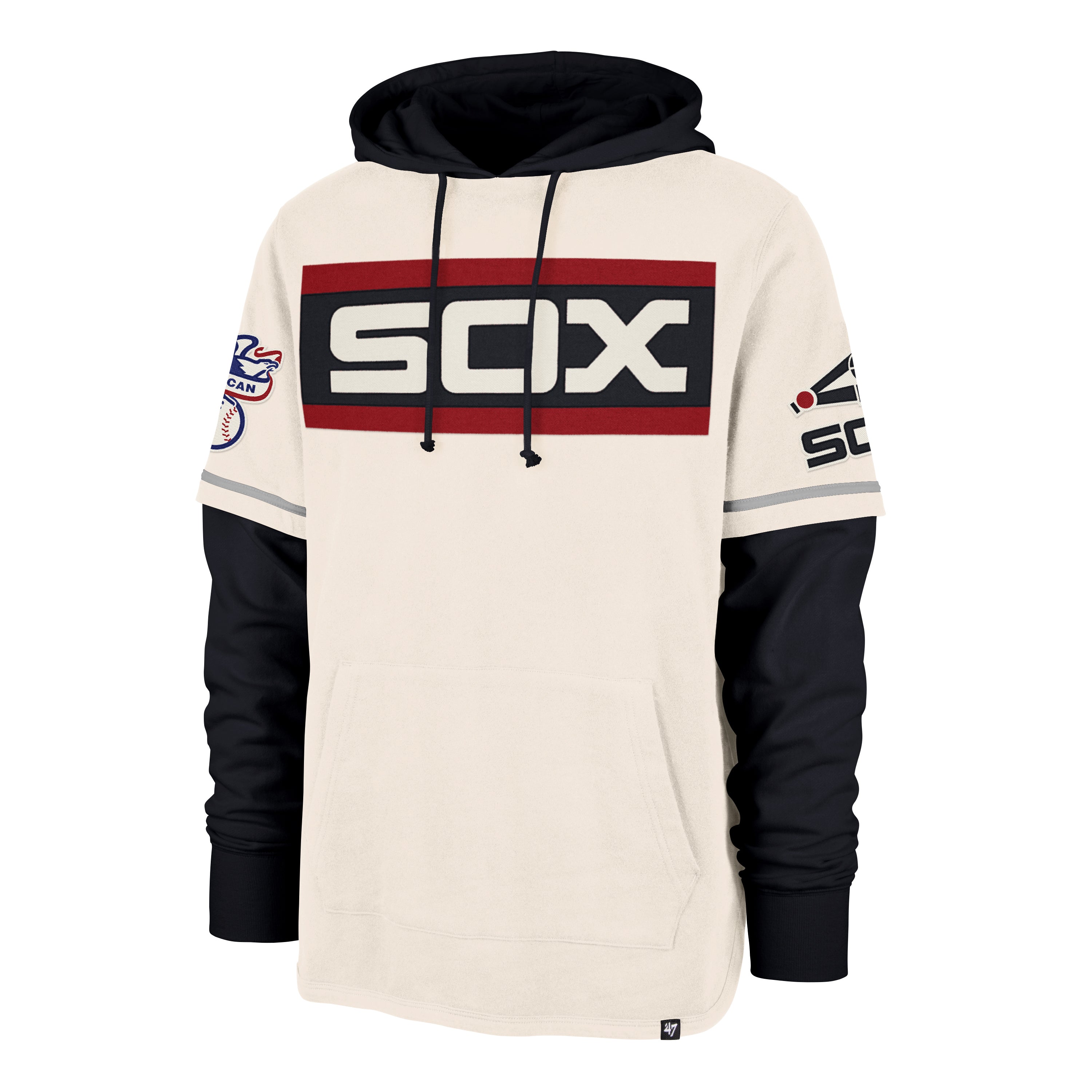 CHICAGO WHITE SOX COOPERSTOWN TRIFECTA '47 SHORTSTOP PULLOVER HOOD CREAM