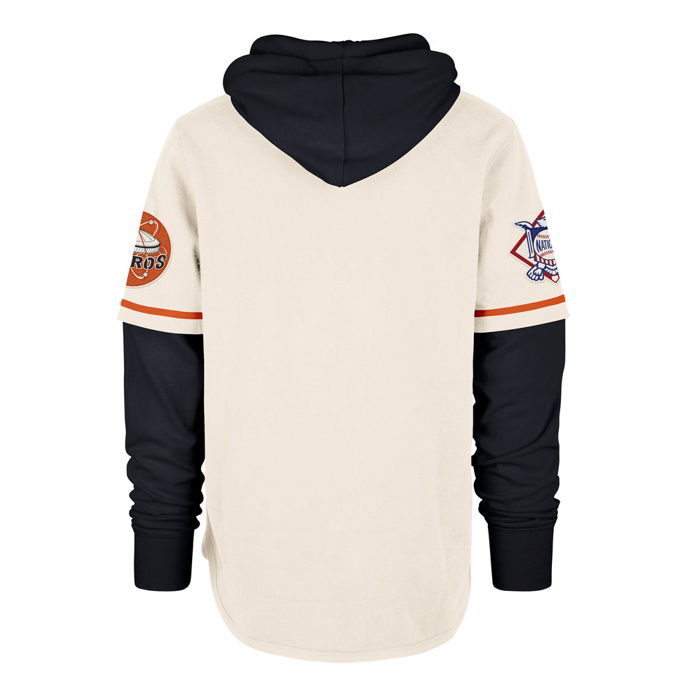 HOUSTON ASTROS COOPERSTOWN TRIFECTA '47 SHORTSTOP PULLOVER HOOD CREAM