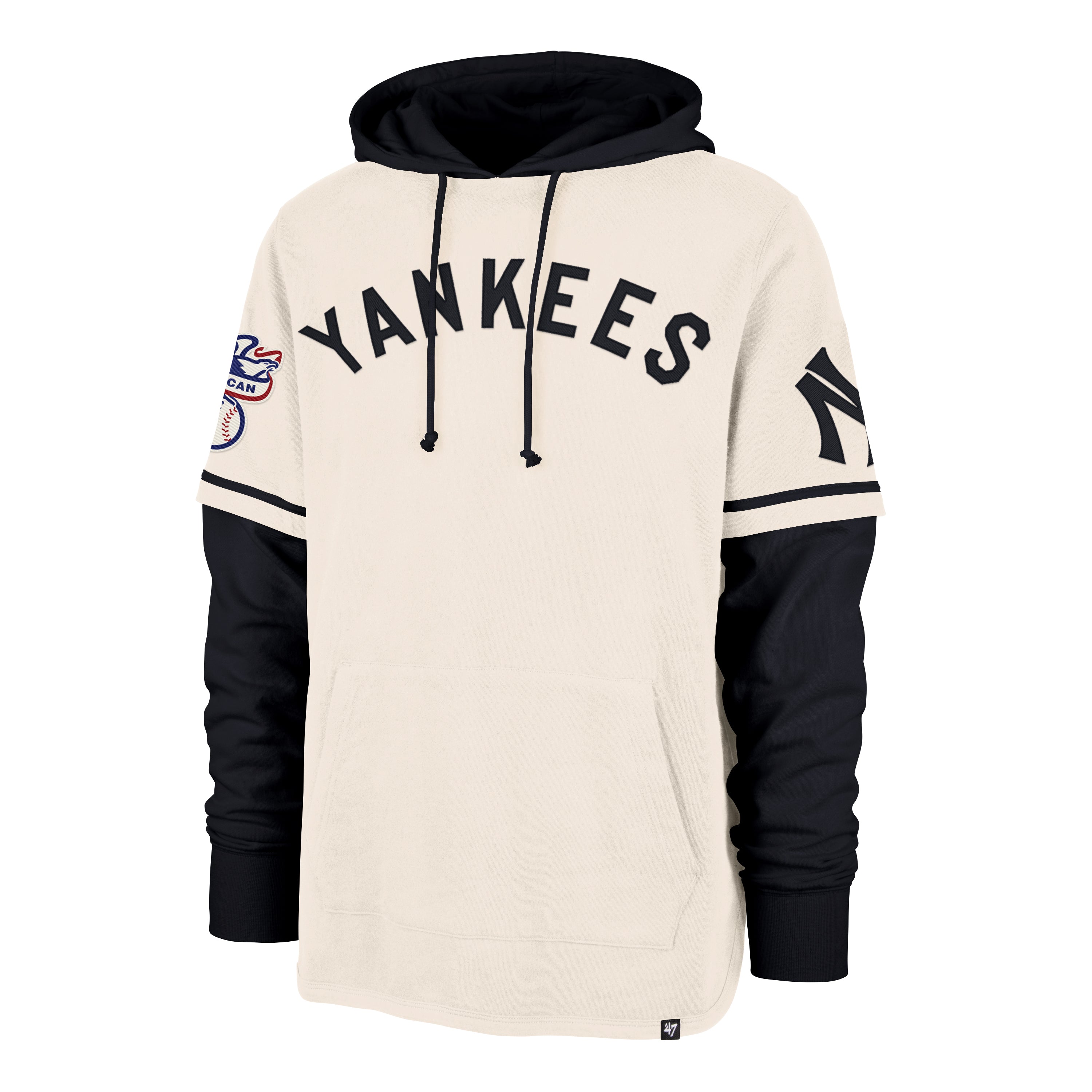 NEW YORK YANKEES COOPERSTOWN TRIFECTA '47 SHORTSTOP PULLOVER CREAM