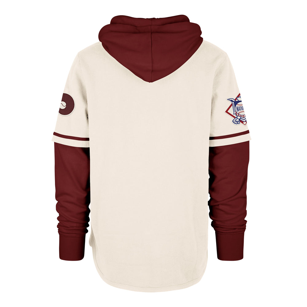 PHILADELPHIA PHILLIES COOPERSTOWN TRIFECTA '47 SHORTSTOP PULLOVER CREAM