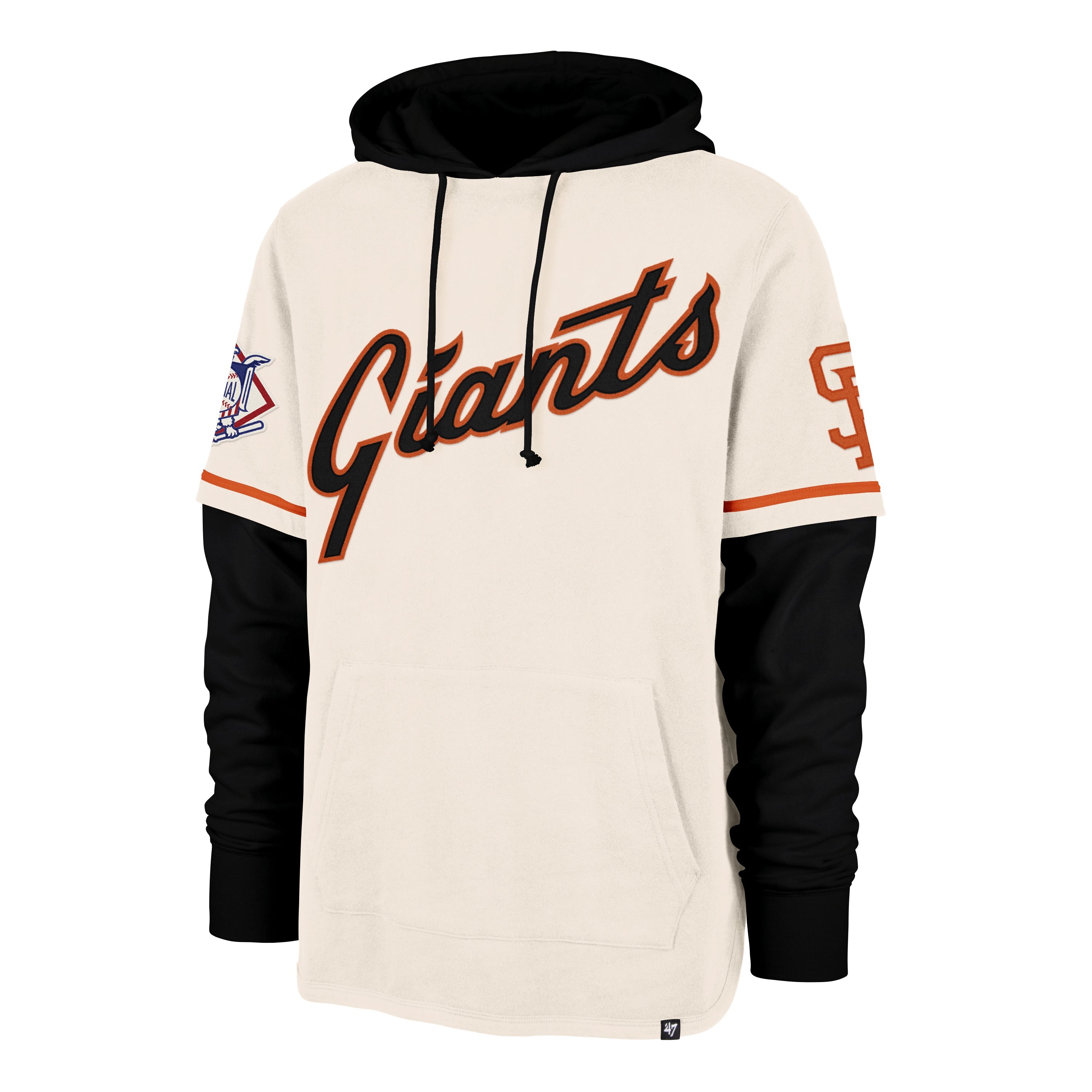 SAN FRANCISCO GIANTS COOPERSTOWN TRIFECTA '47 SHORTSTOP PULLOVER CREAM