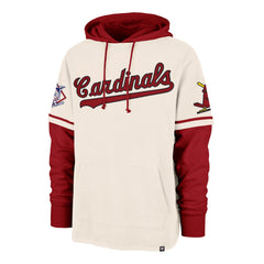ST. LOUIS CARDINALS COOPERSTOWN TRIFECTA '47 SHORTSTOP PULLOVER HOOD CREAM