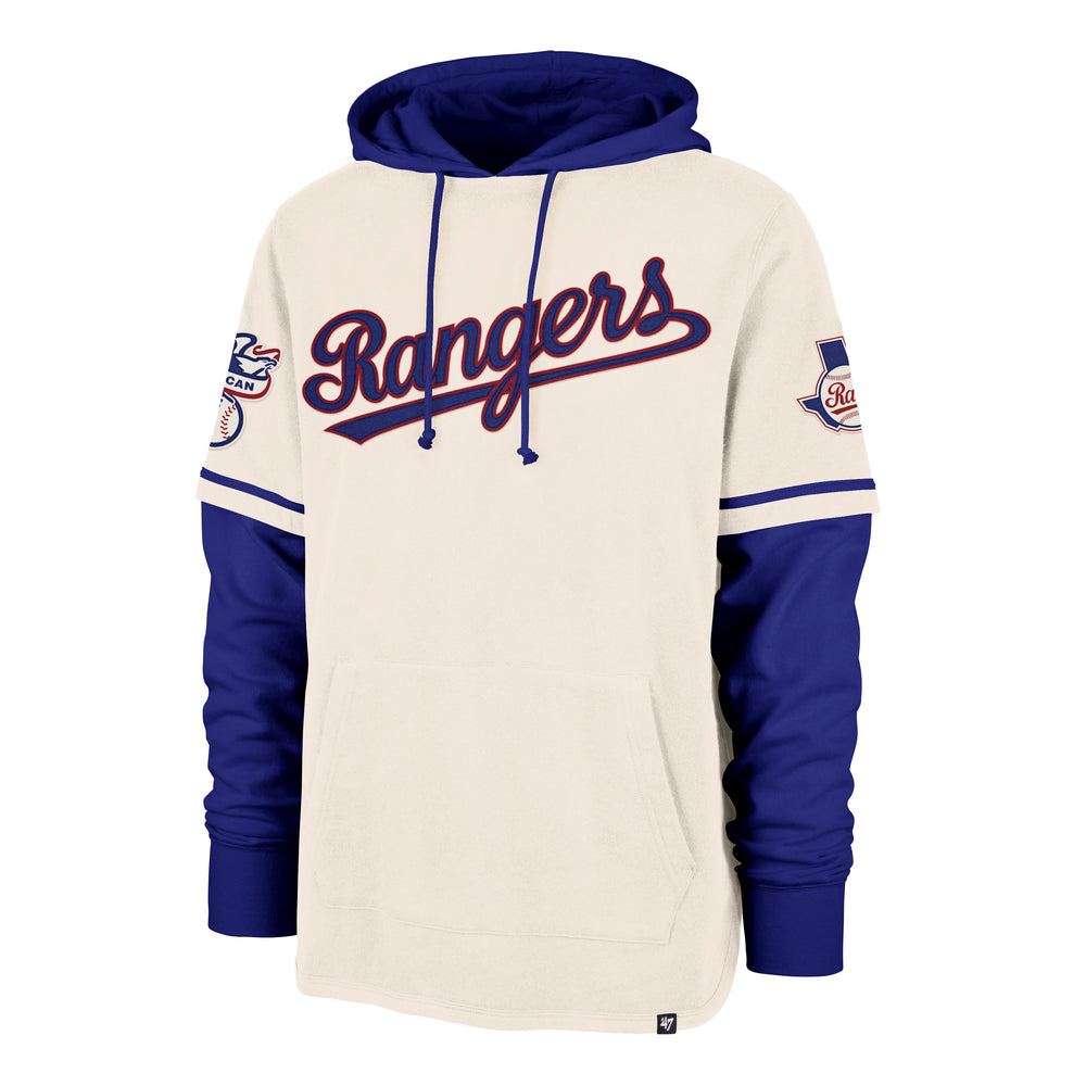TEXAS RANGERS COOPERSTOWN TRIFECTA '47 SHORTSTOP PULLOVER HOOD CREAM