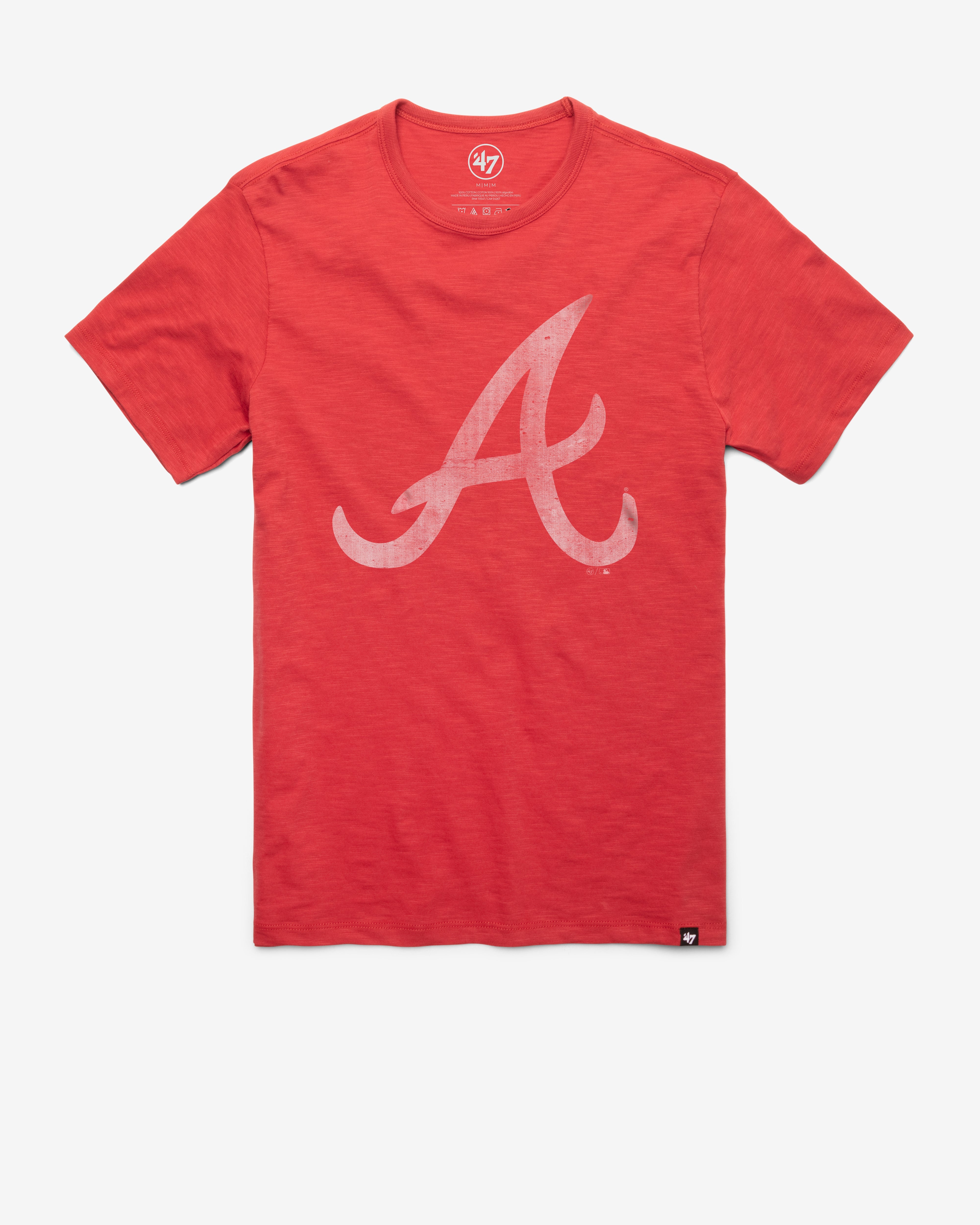 ATLANTA BRAVES GRIT '47 SCRUM TEE RESCUE RED