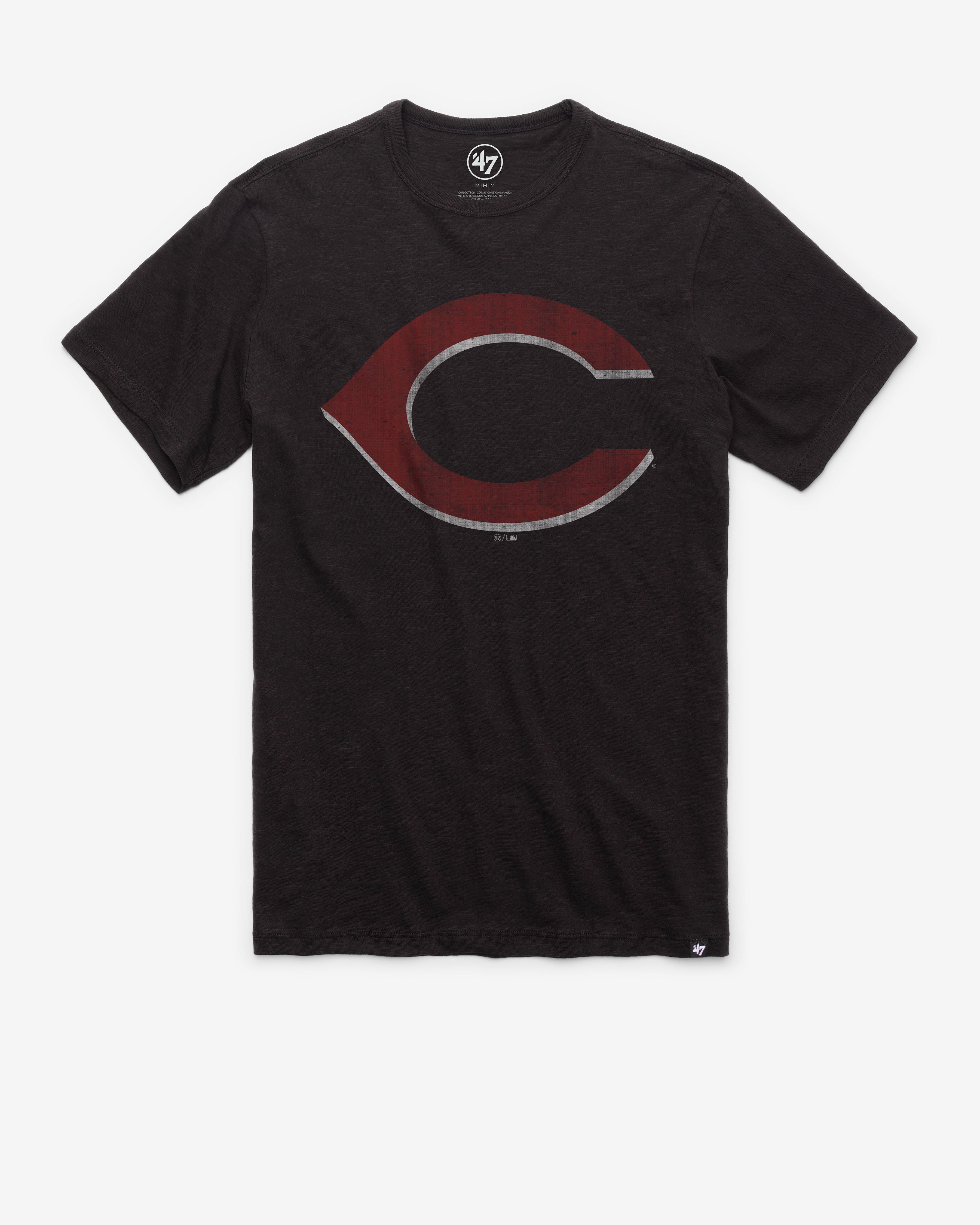 CINCINNATI REDS GRIT '47 SCRUM TEE JET BLACK