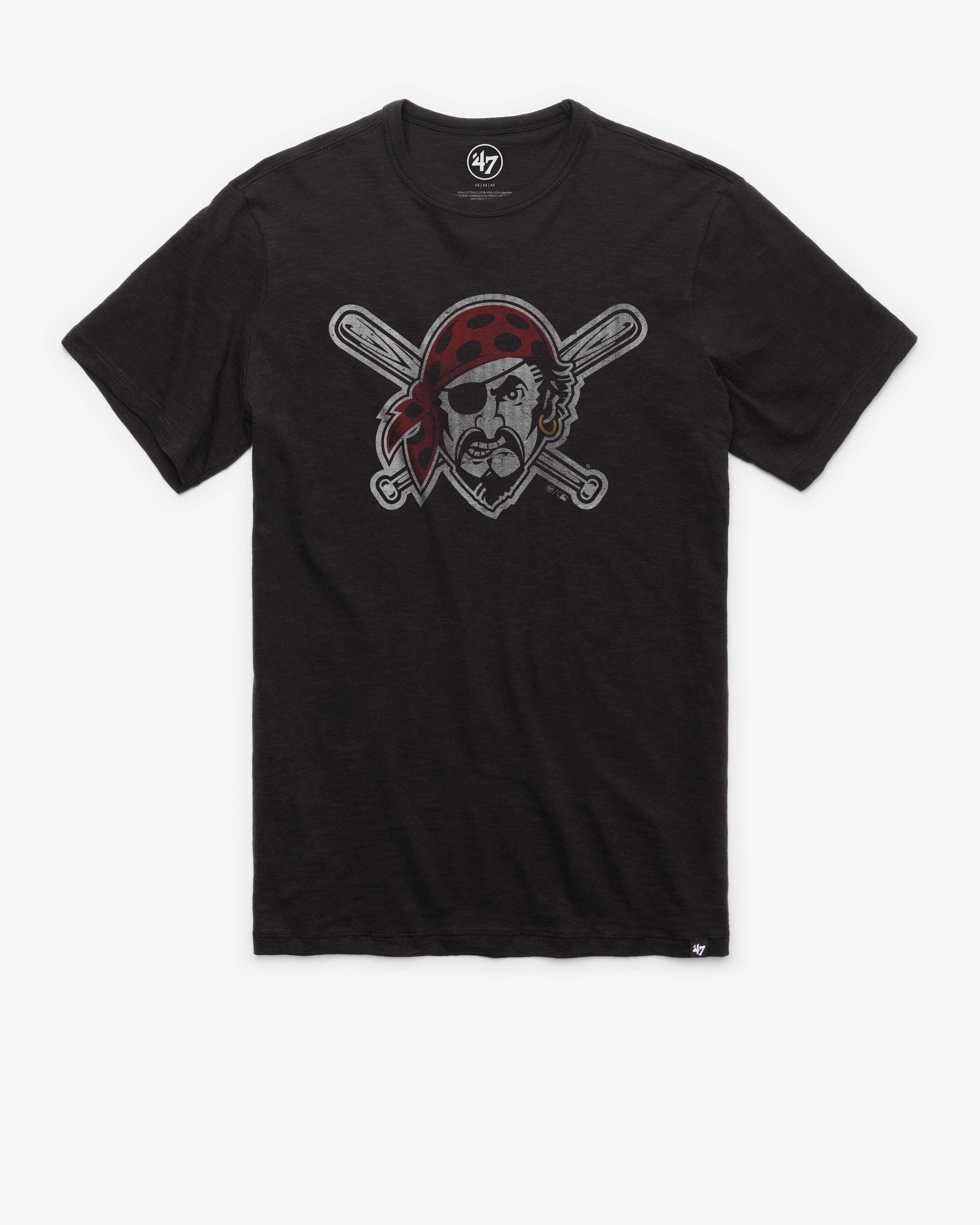 PITTSBURGH PIRATES GRIT '47 SCRUM TEE JET BLACK