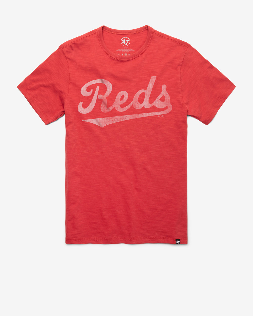 CINCINNATI REDS COOPERSTOWN GRIT '47 SCRUM TEE RESCUE RED