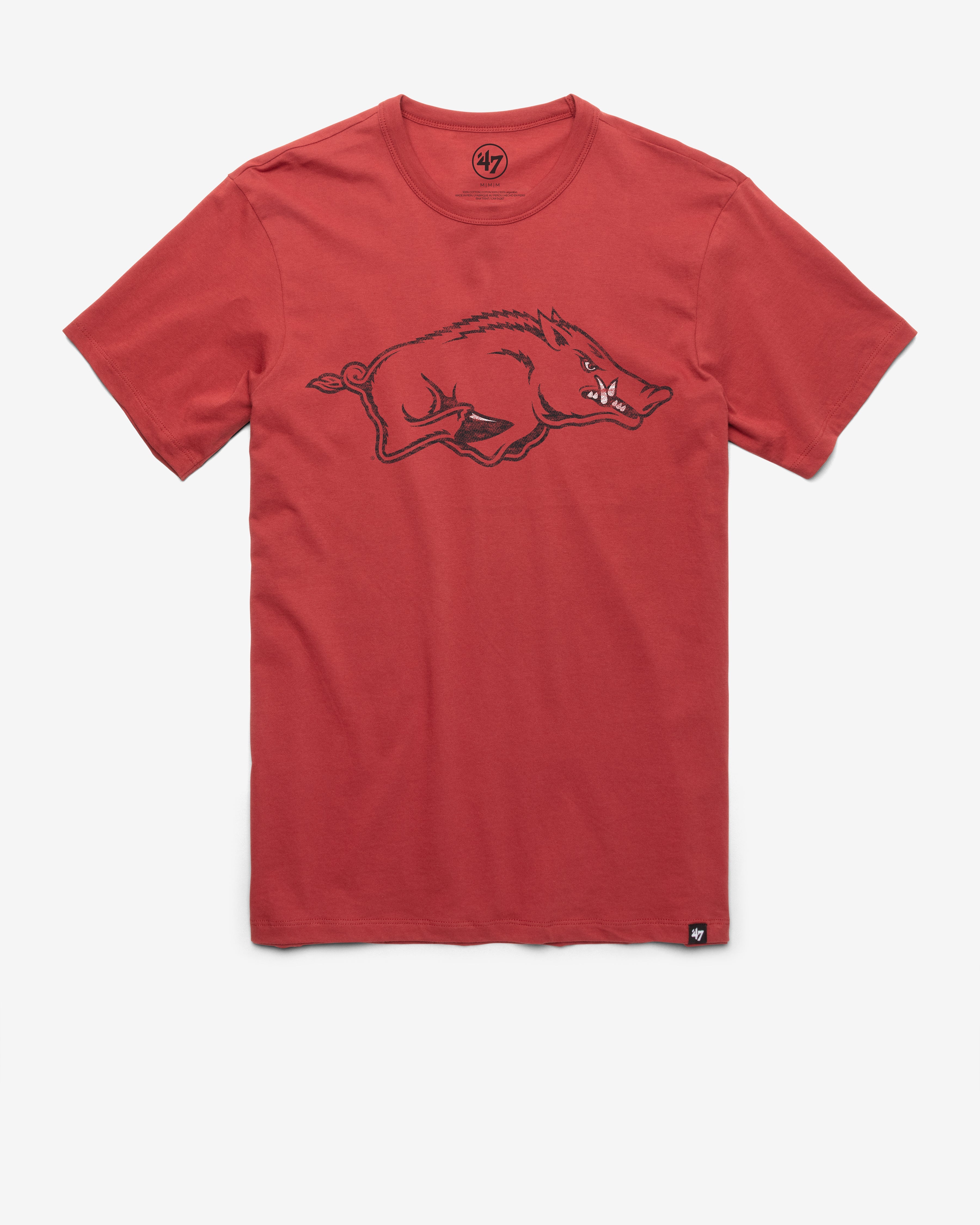 ARKANSAS RAZORBACKS PREMIER '47 FRANKLIN TEE MISSION RED