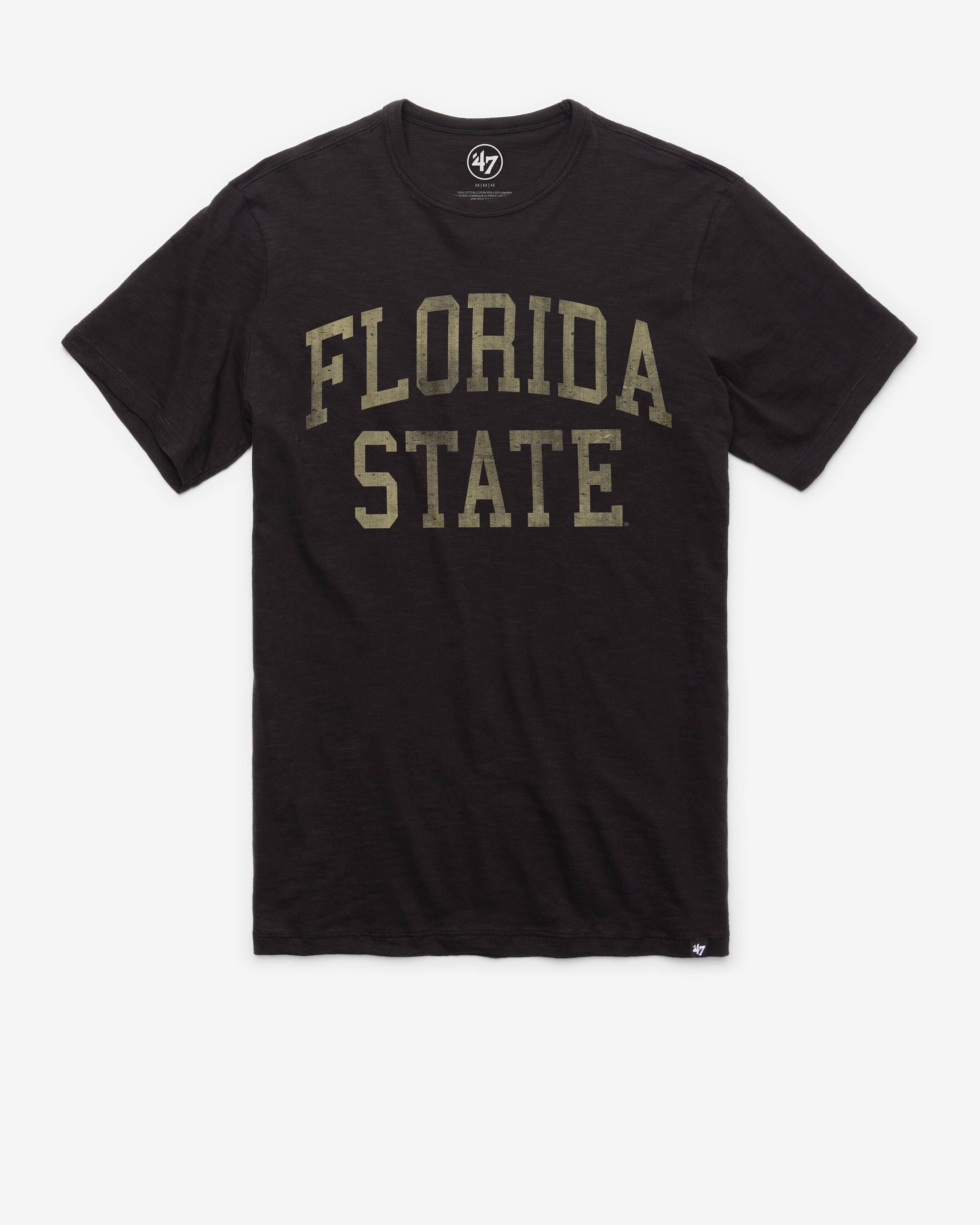 FLORIDA STATE SEMINOLES CLASSIC BLOCK '47 SCRUM TEE JET BLACK