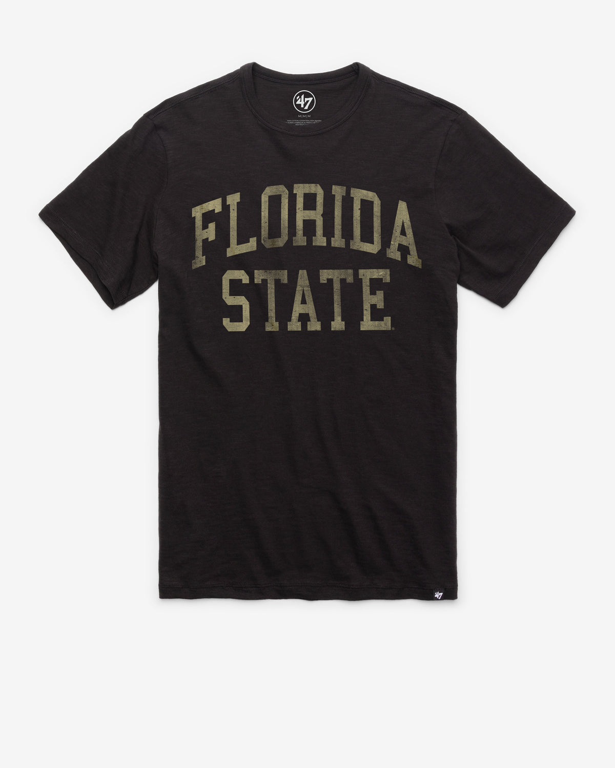 FLORIDA STATE SEMINOLES CLASSIC BLOCK '47 SCRUM TEE JET BLACK
