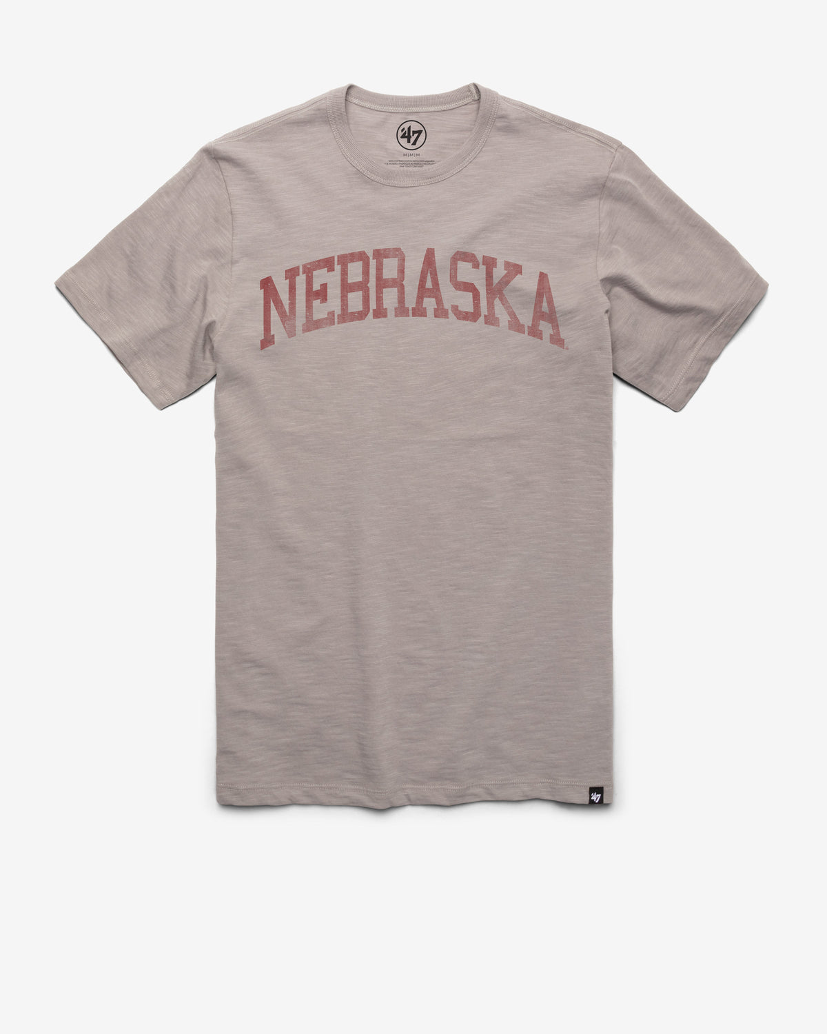 NEBRASKA CORNHUSKERS CLASSIC BLOCK '47 SCRUM TEE WOLF GREY