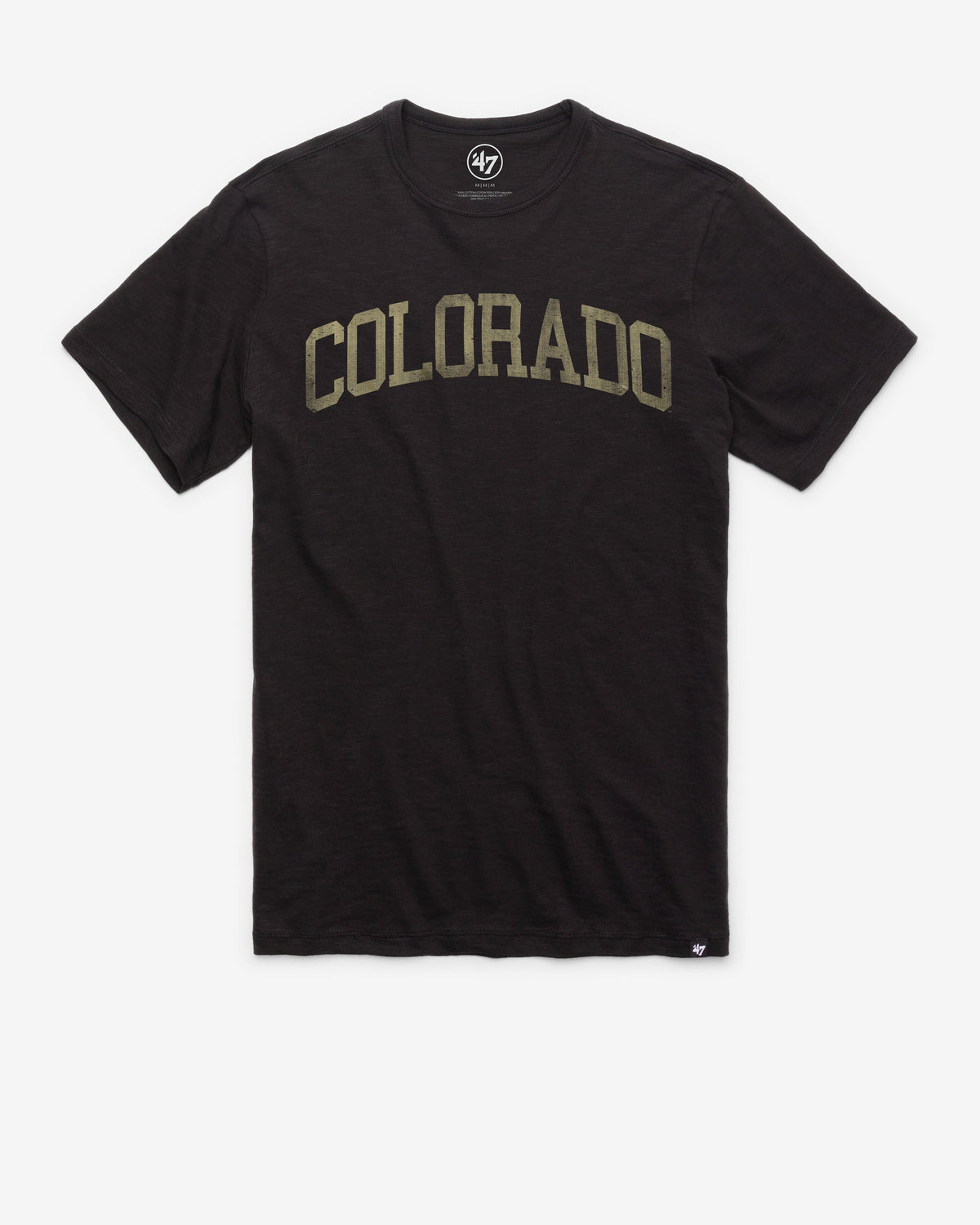 COLORADO BUFFALOES CLASSIC BLOCK '47 SCRUM TEE JET BLACK