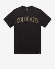 COLORADO BUFFALOES CLASSIC BLOCK '47 SCRUM TEE JET BLACK