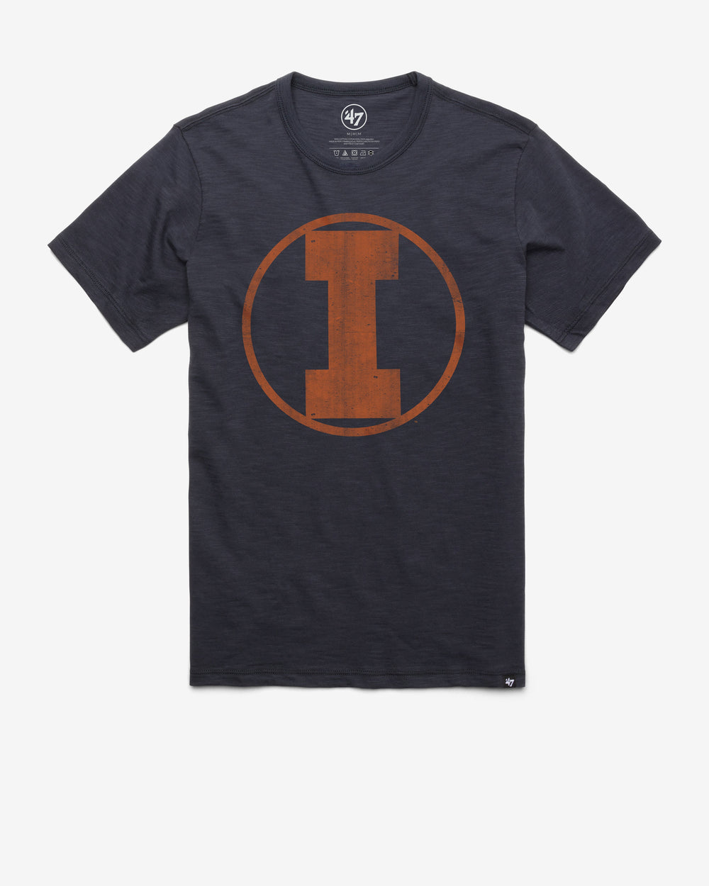 ILLINOIS FIGHTING ILLINI VINTAGE GRIT '47 SCRUM TEE FALL NAVY