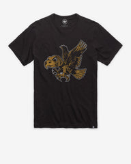 IOWA HAWKEYES VINTAGE GRIT '47 SCRUM TEE JET BLACK