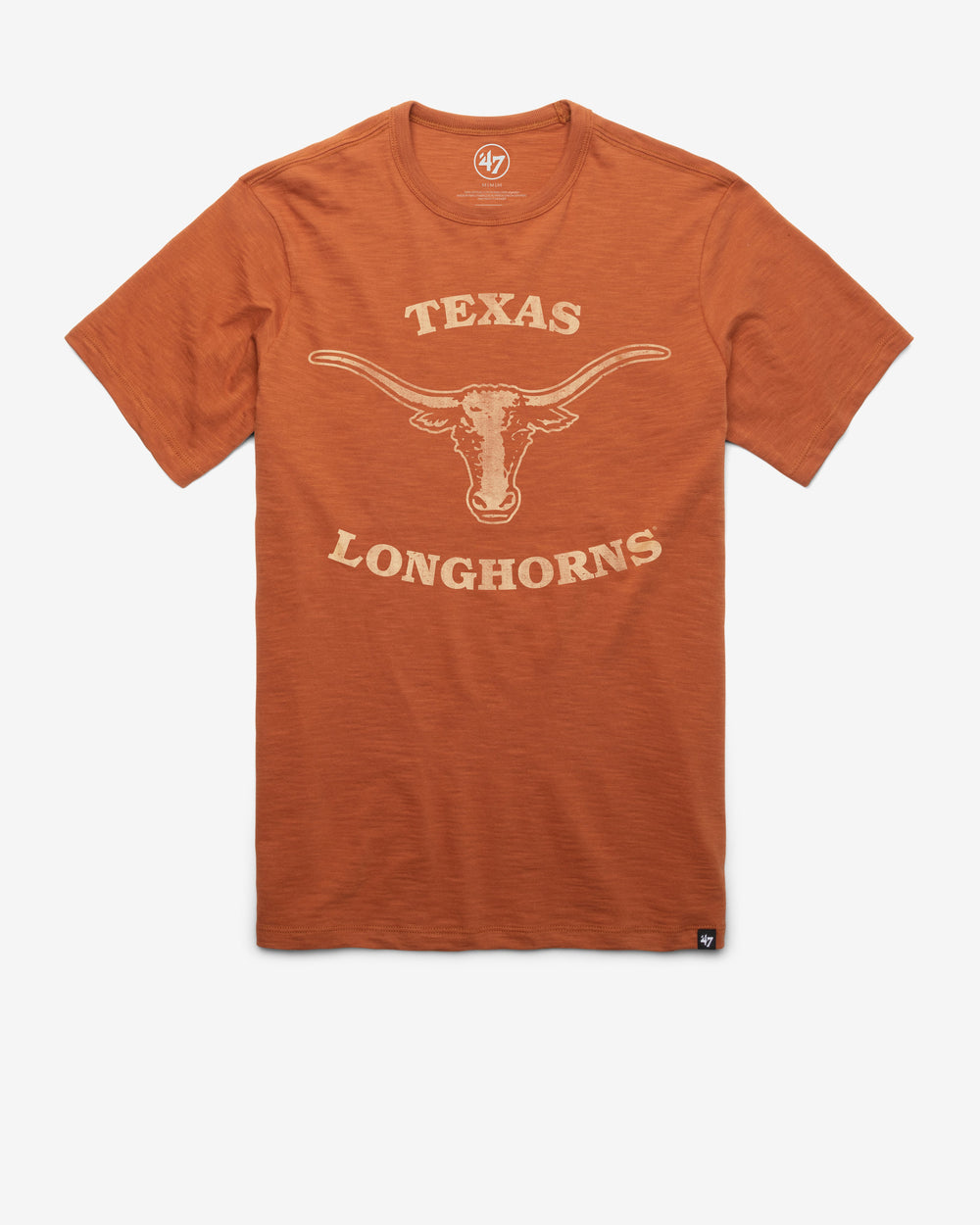 TEXAS LONGHORNS VINTAGE GRIT '47 SCRUM TEE BURNT ORANGE