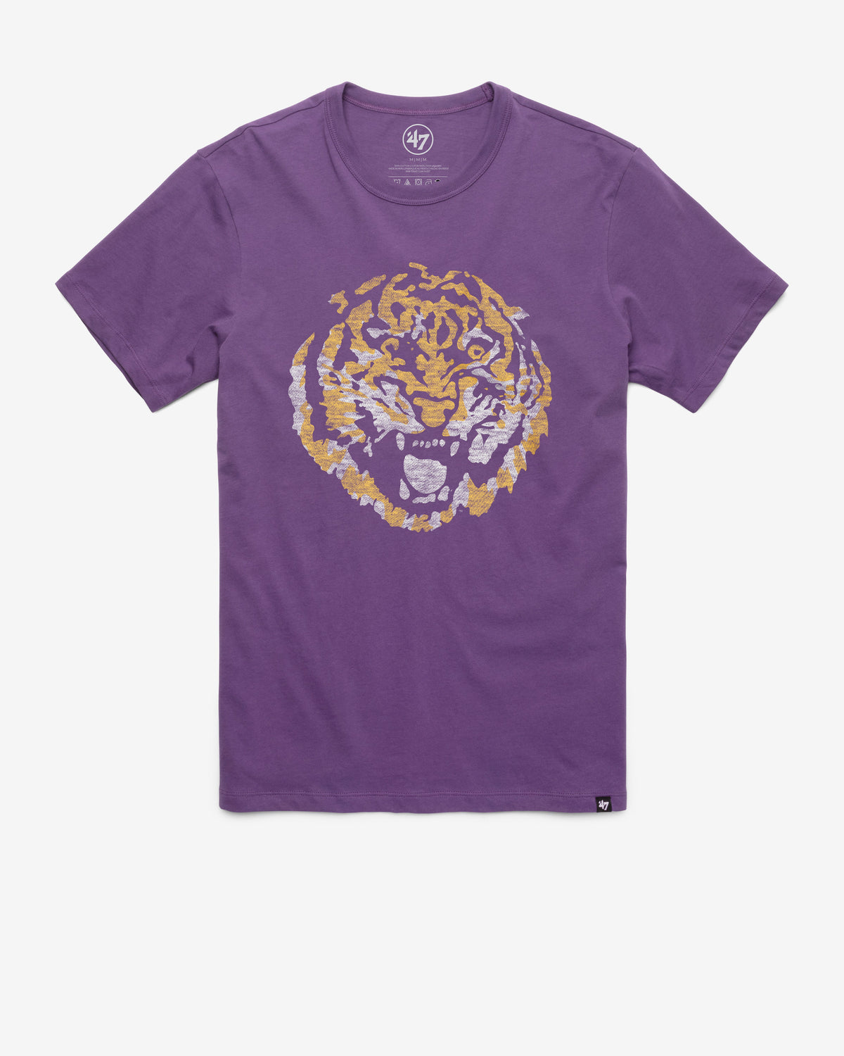 LOUISIANA STATE TIGERS LSU VINTAGE PREMIER '47 FRANKLIN TEE REGENT PURPLE