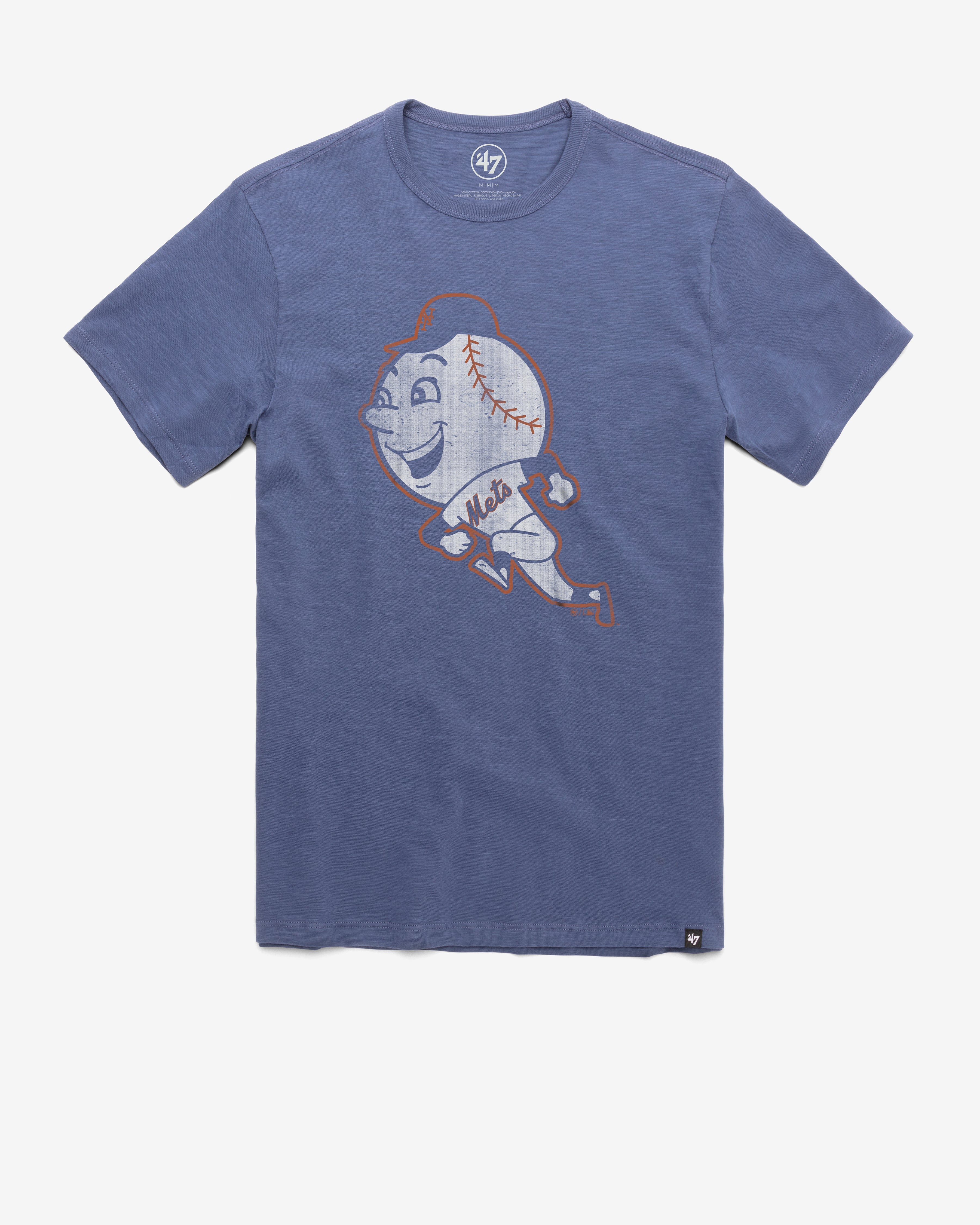 NEW YORK METS COOPERSTOWN GRIT '47 SCRUM TEE BLEACHER BLUE