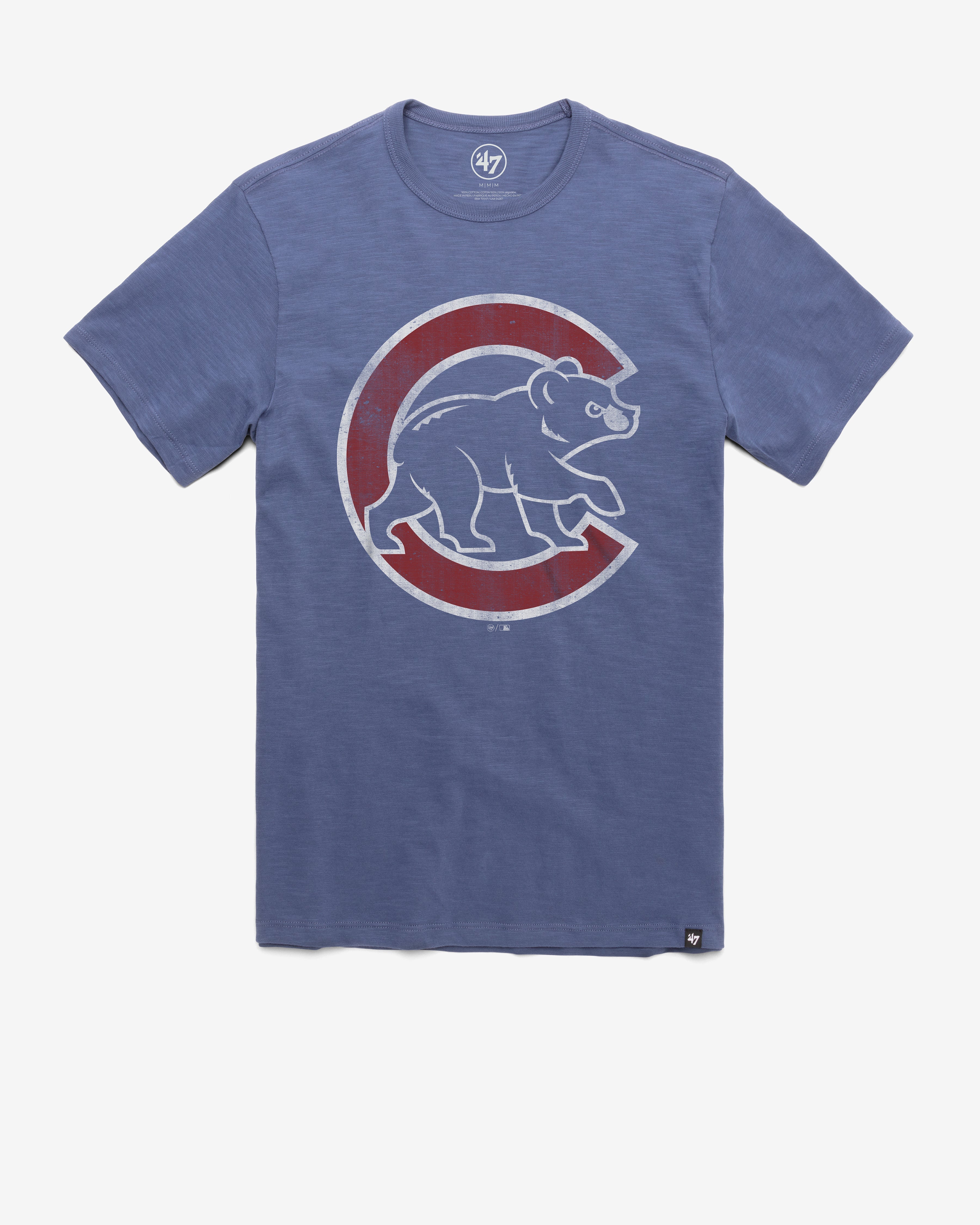 CHICAGO CUBS GRIT '47 SCRUM TEE BLEACHER BLUE