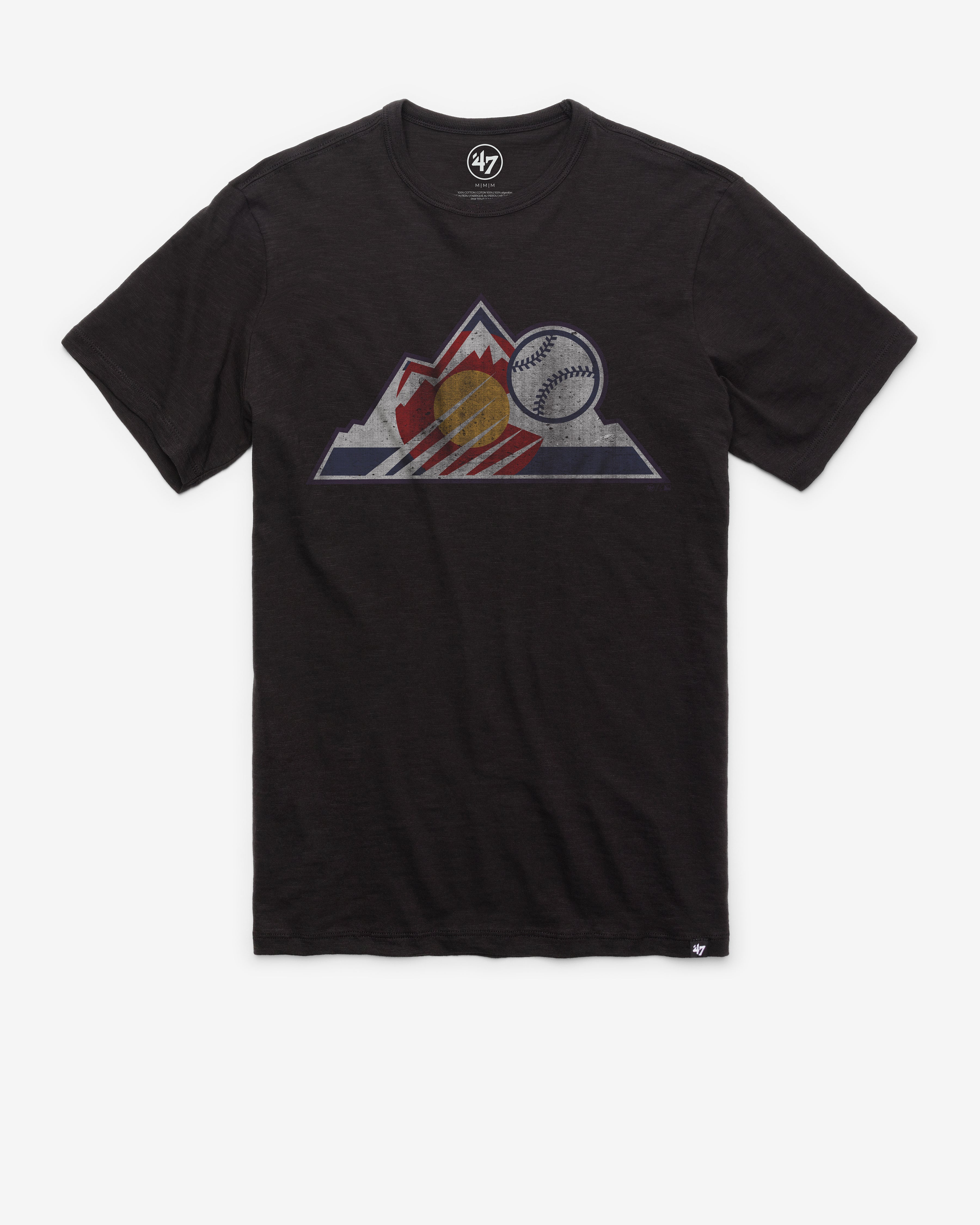 COLORADO ROCKIES GRIT '47 SCRUM TEE JET BLACK