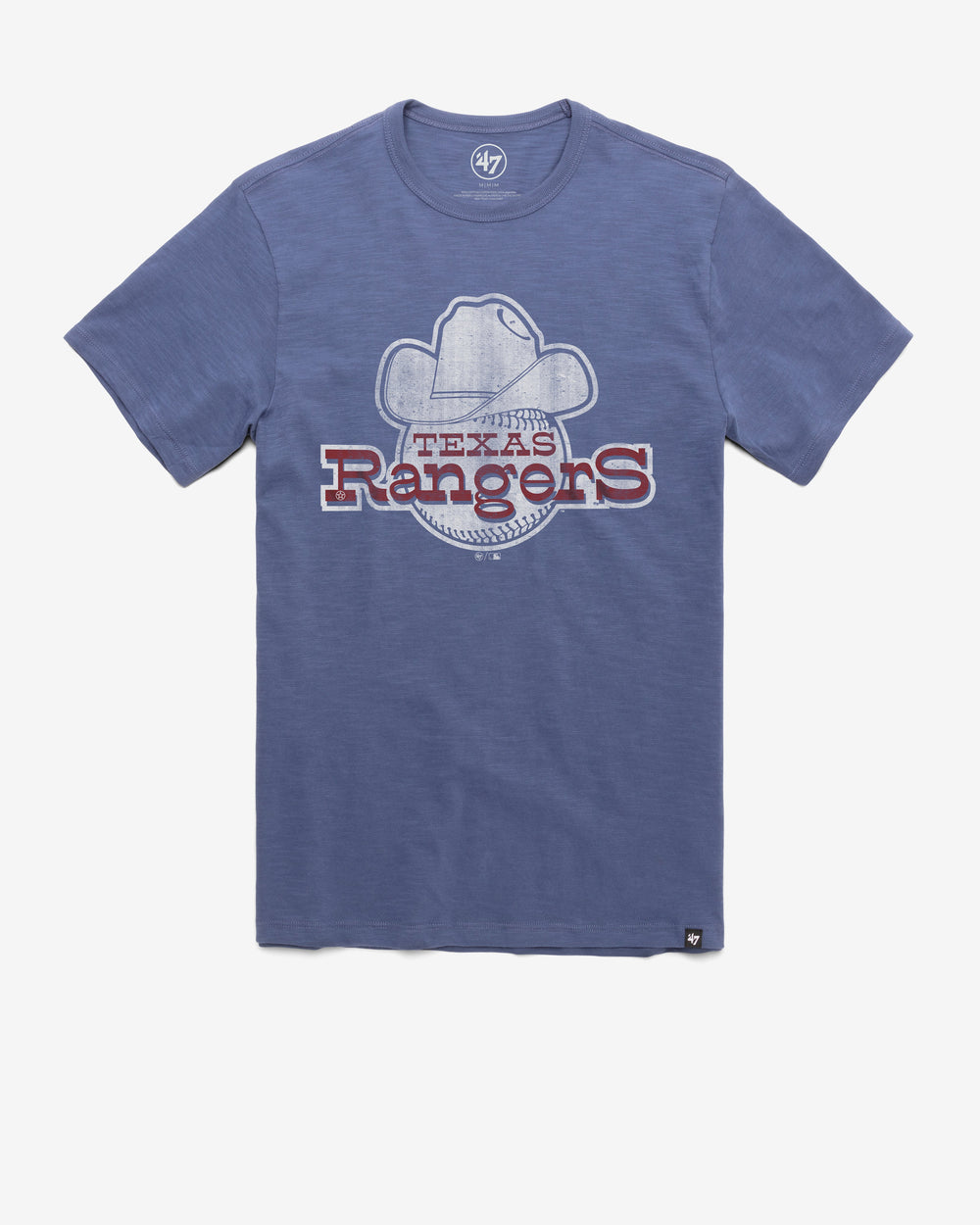 TEXAS RANGERS COOPERSTOWN GRIT '47 SCRUM TEE BLEACHER BLUE