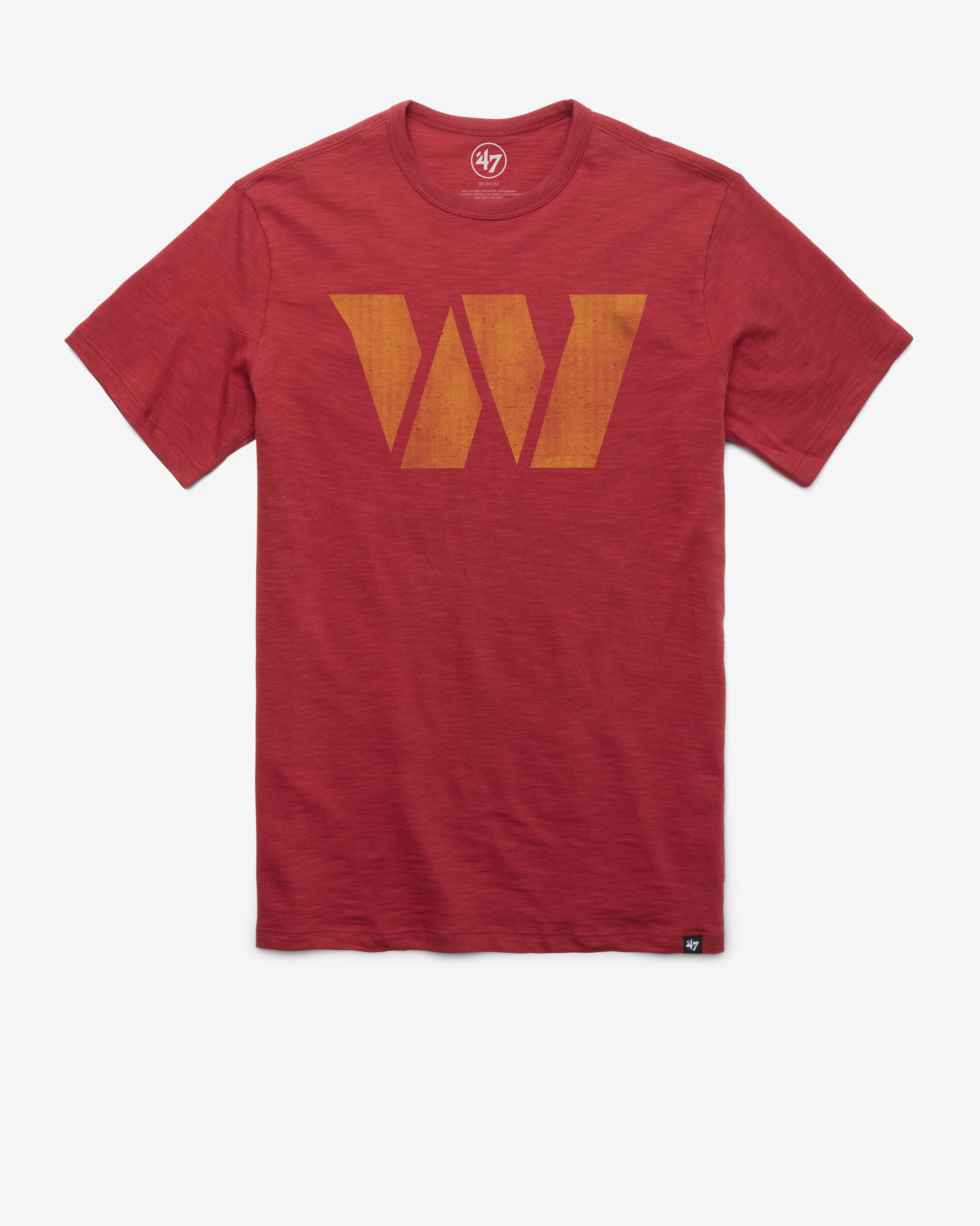 WASHINGTON COMMANDERS GRIT '47 SCRUM TEE CARDINAL