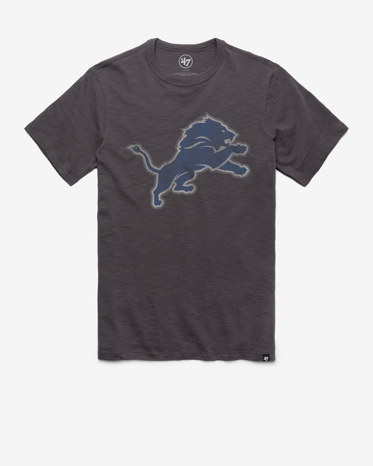 DETROIT LIONS GRIT '47 SCRUM TEE CHARCOAL