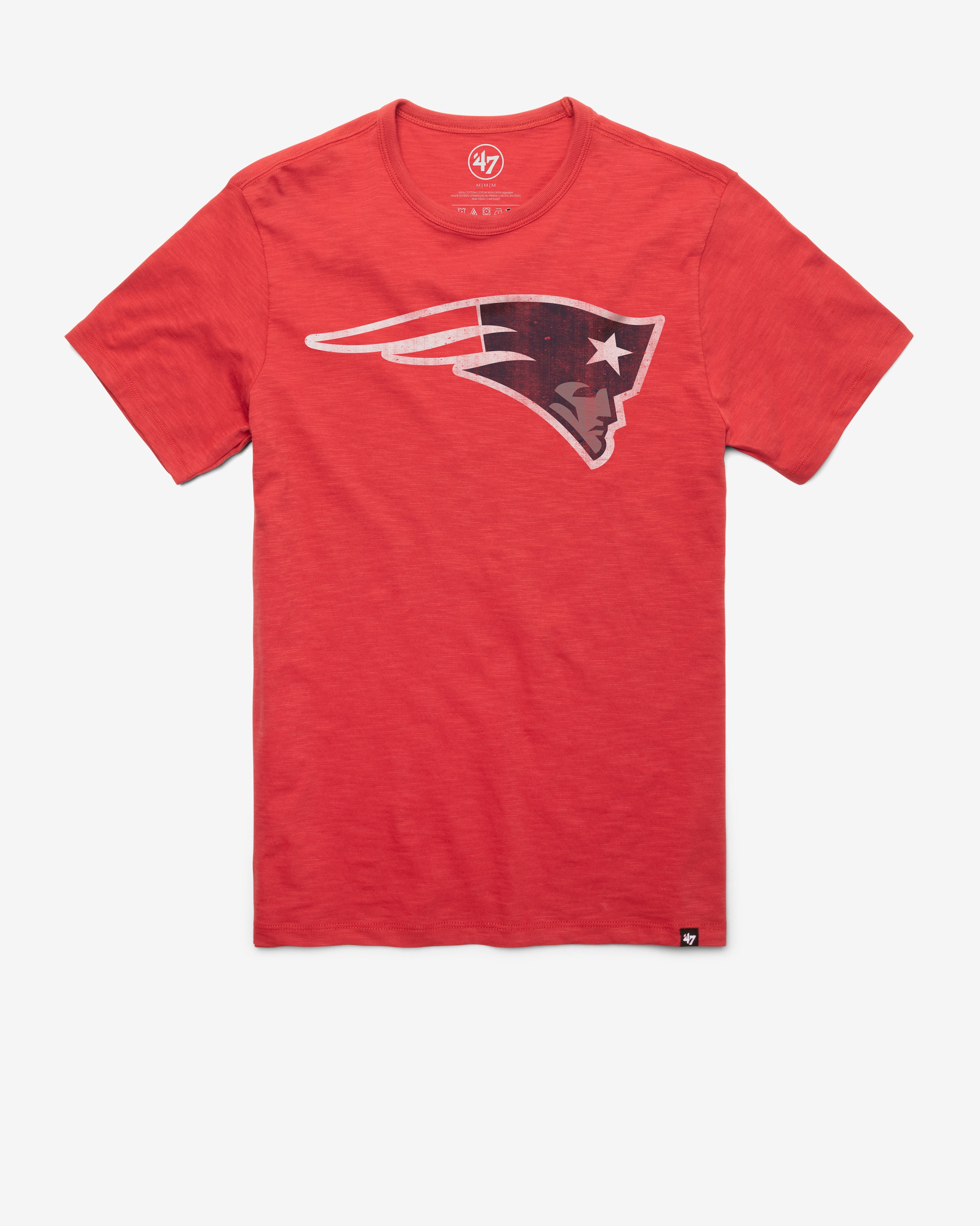NEW ENGLAND PATRIOTS GRIT '47 SCRUM TEE RESCUE RED