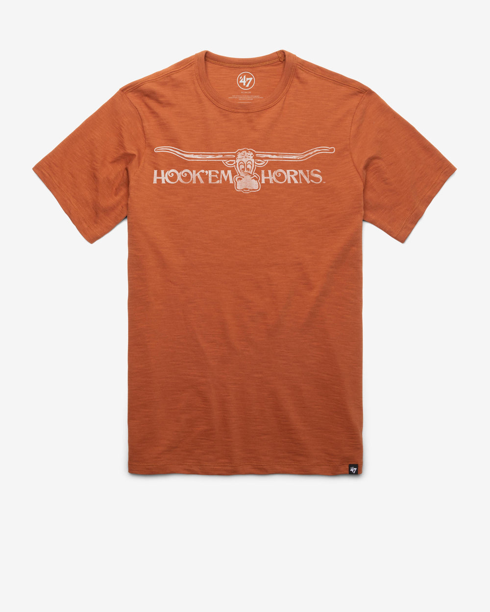 TEXAS LONGHORNS VINTAGE GRIT '47 SCRUM TEE BURNT ORANGE