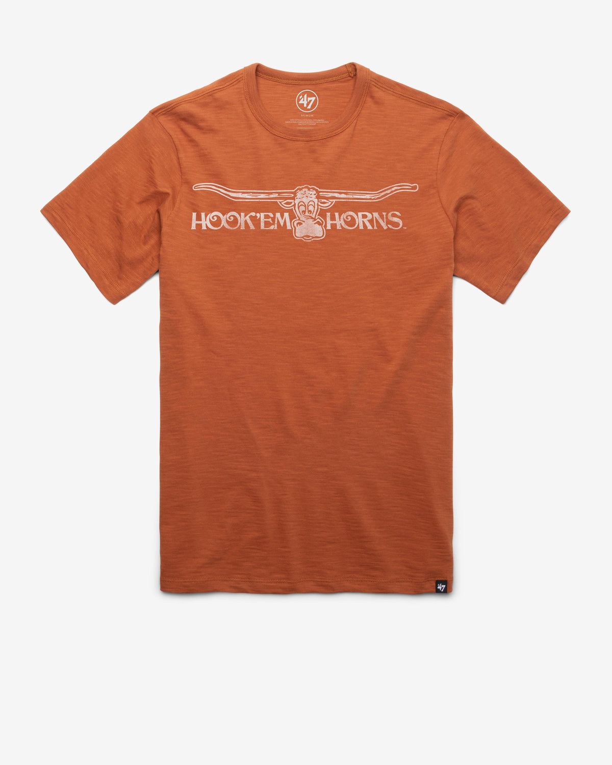 TEXAS LONGHORNS VINTAGE GRIT '47 SCRUM TEE BURNT ORANGE
