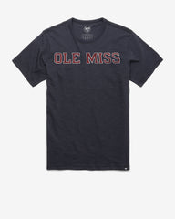 MISSISSIPPI REBELS CLASSIC BLOCK '47 SCRUM TEE FALL NAVY