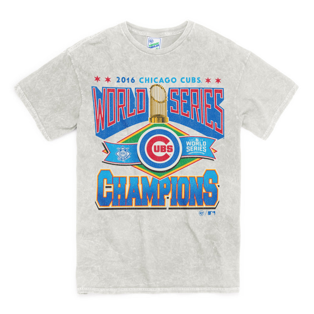 CHICAGO CUBS 2016 WORLD SERIES ROCKER '47 VINTAGE TUBULAR TEE DUNE