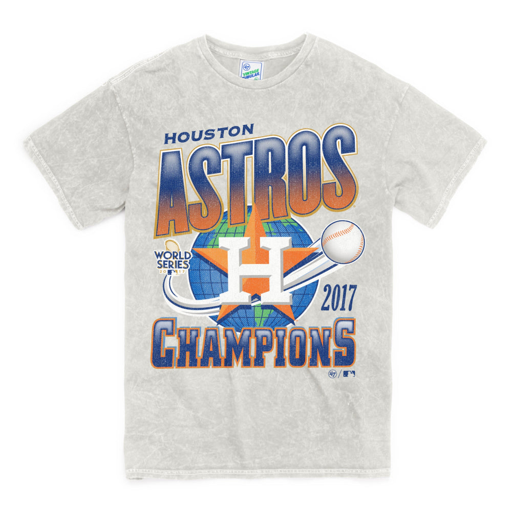 HOUSTON ASTROS 2017 WORLD SERIES ROCKER '47 VINTAGE TUBULAR TEE DUNE